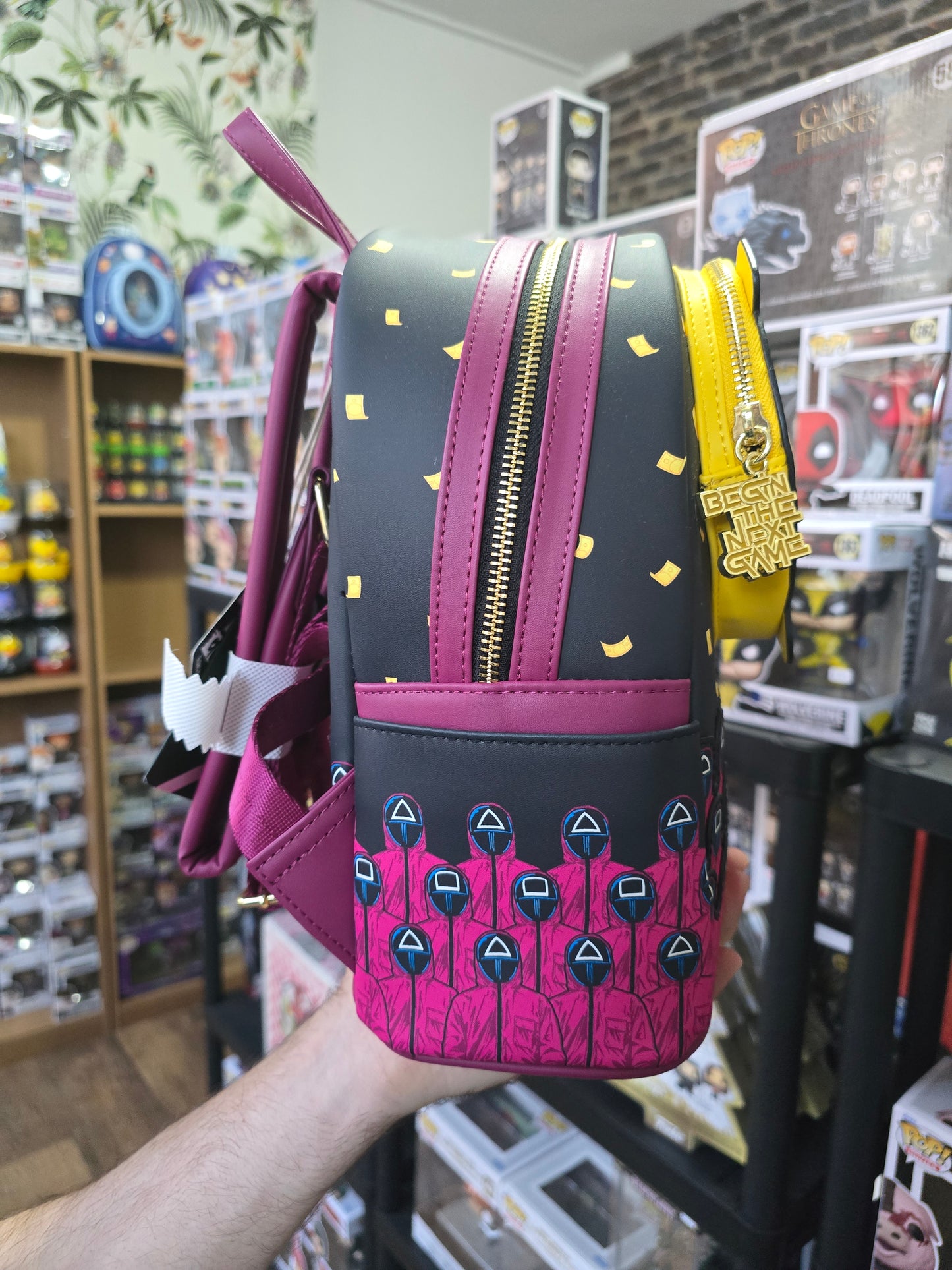 Squid Game Piggy Bank Mini Backpack Loungefly
