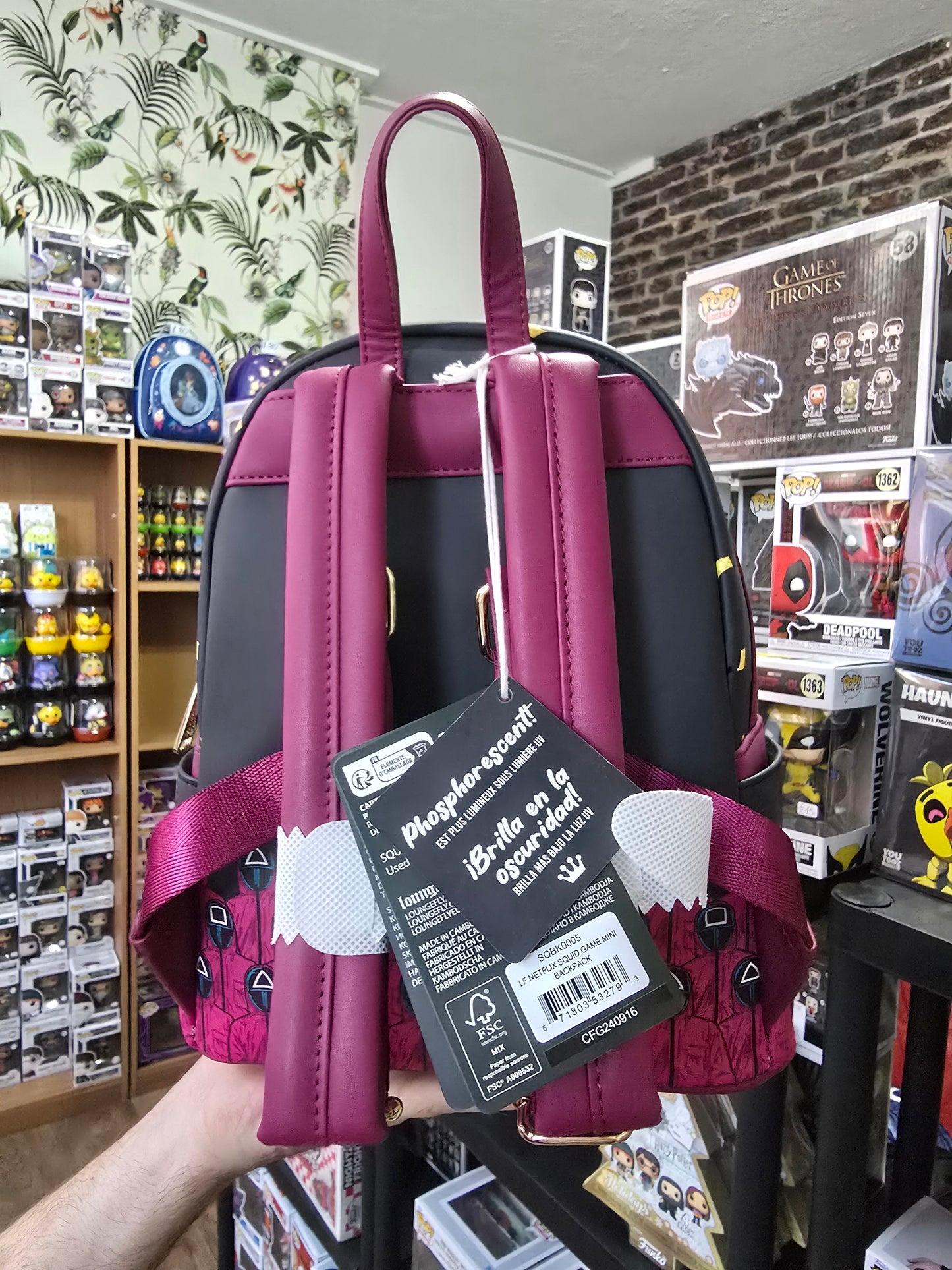 Squid Game Piggy Bank Mini Backpack Loungefly
