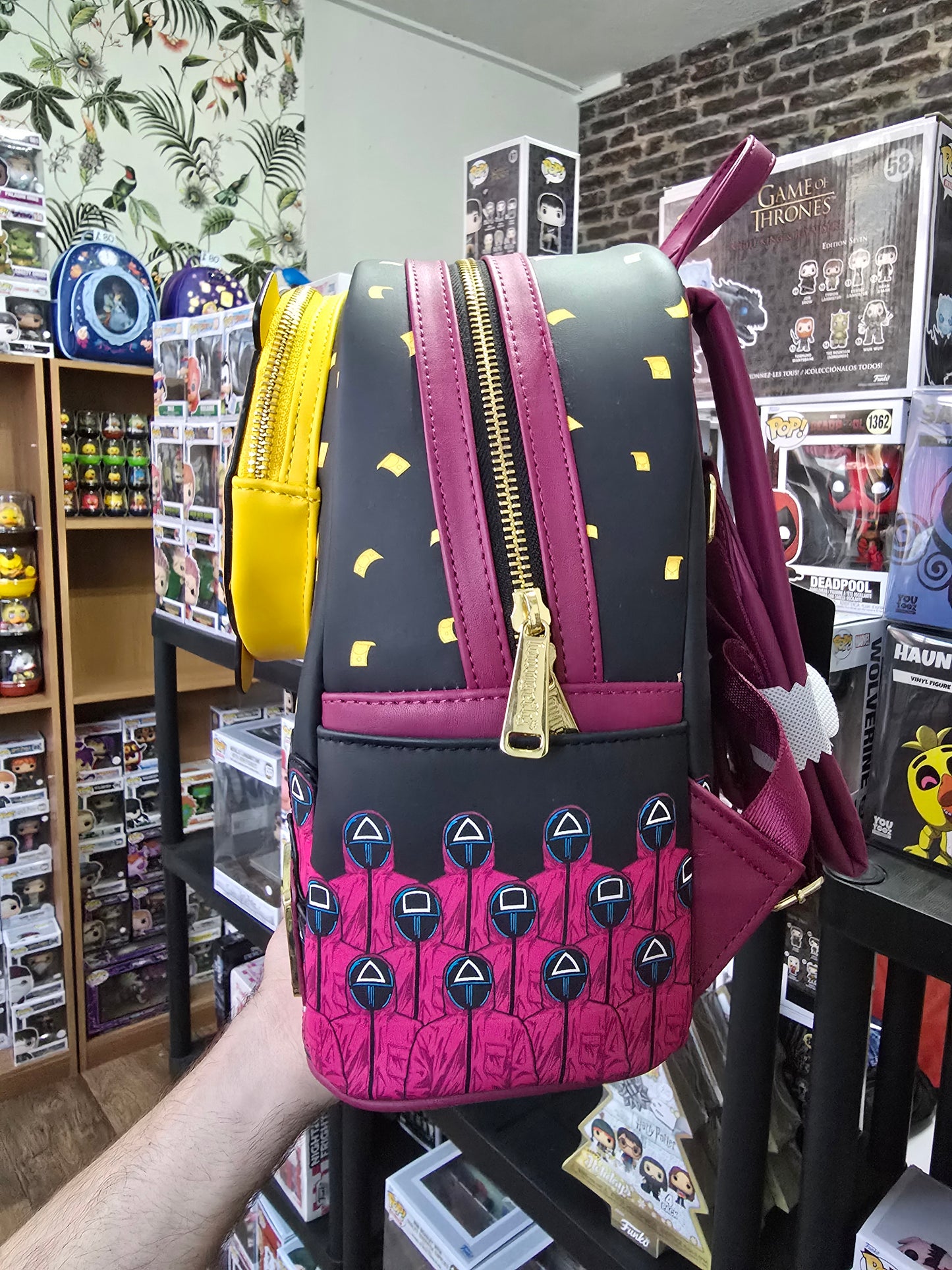 Squid Game Piggy Bank Mini Backpack Loungefly