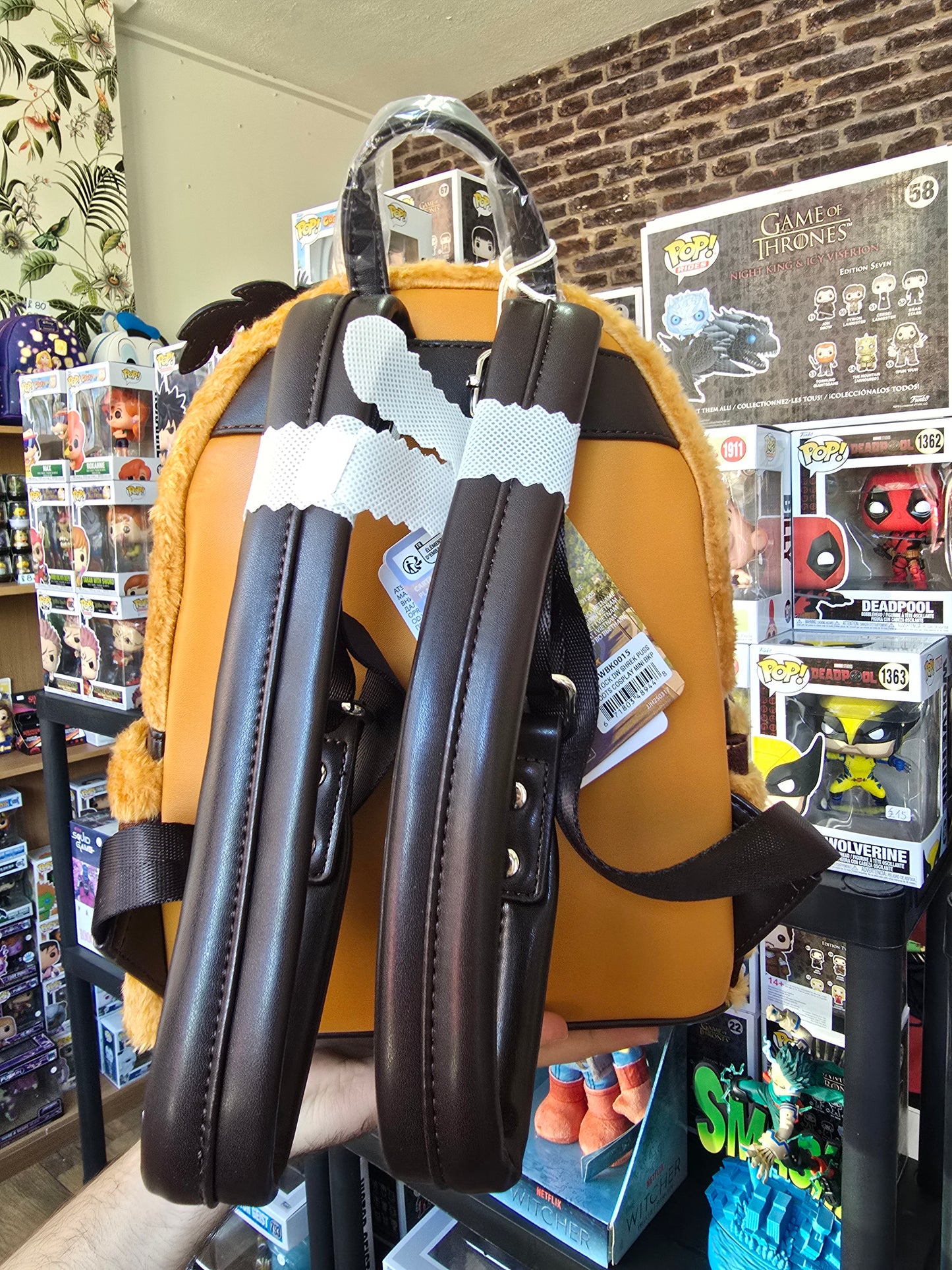 Loungefly Shrek - Puss in Boots Cosplay Mini Backpack