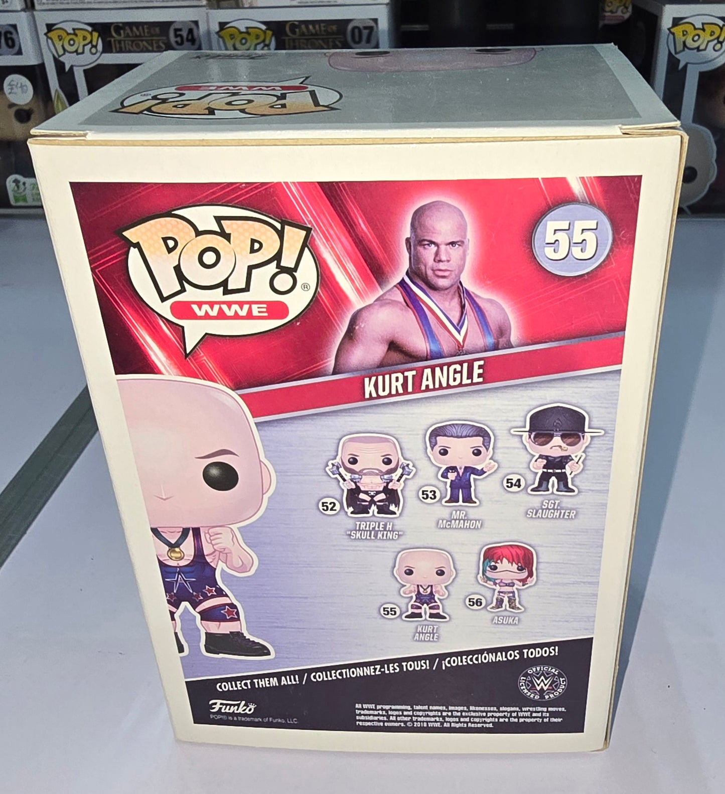 WWE - Kurt Angle #55 (Some Sun Fading on Top and Back of Box)