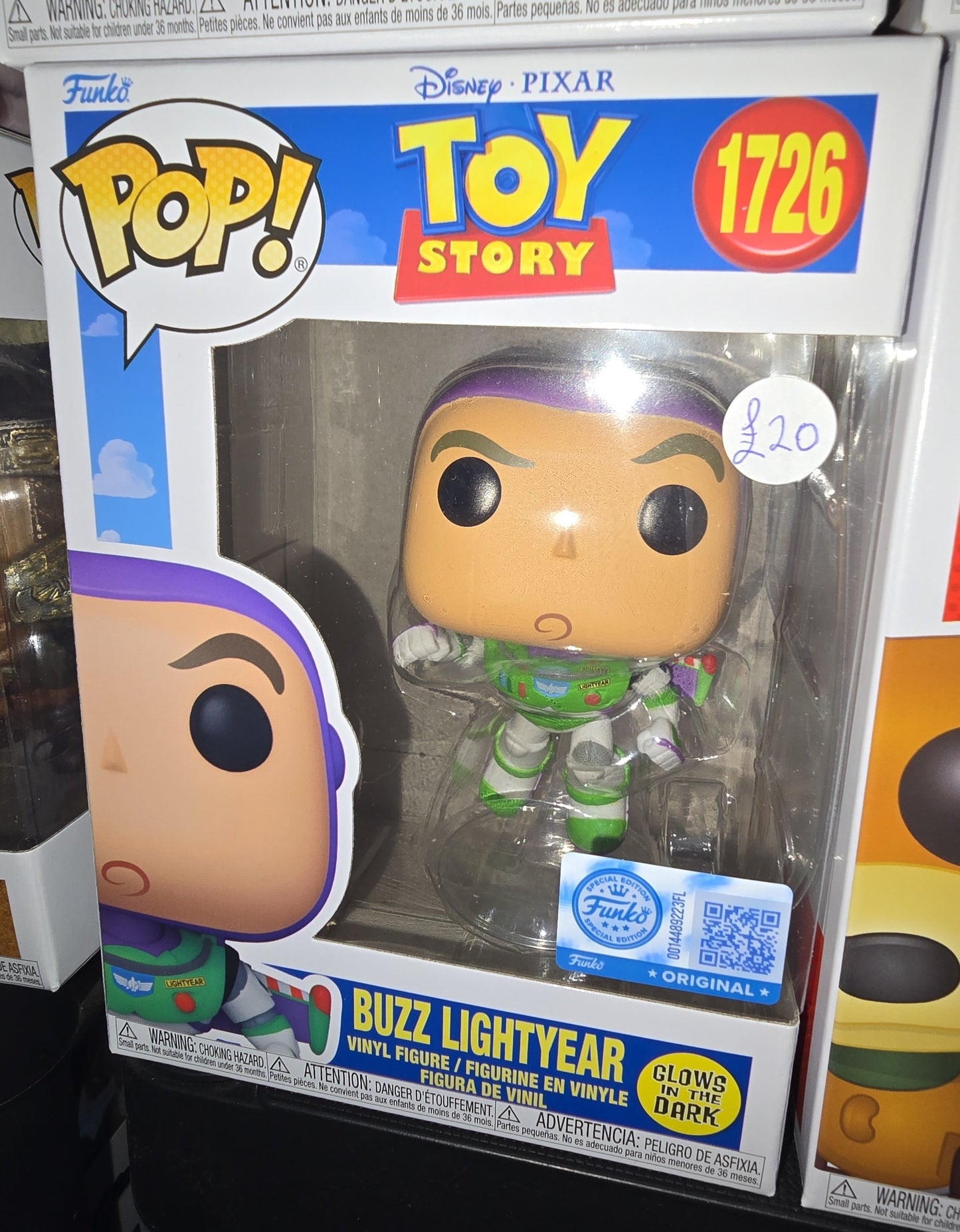 Toy Story - Buzz Lightyear #1726 Glows in the Dark, Special Edition