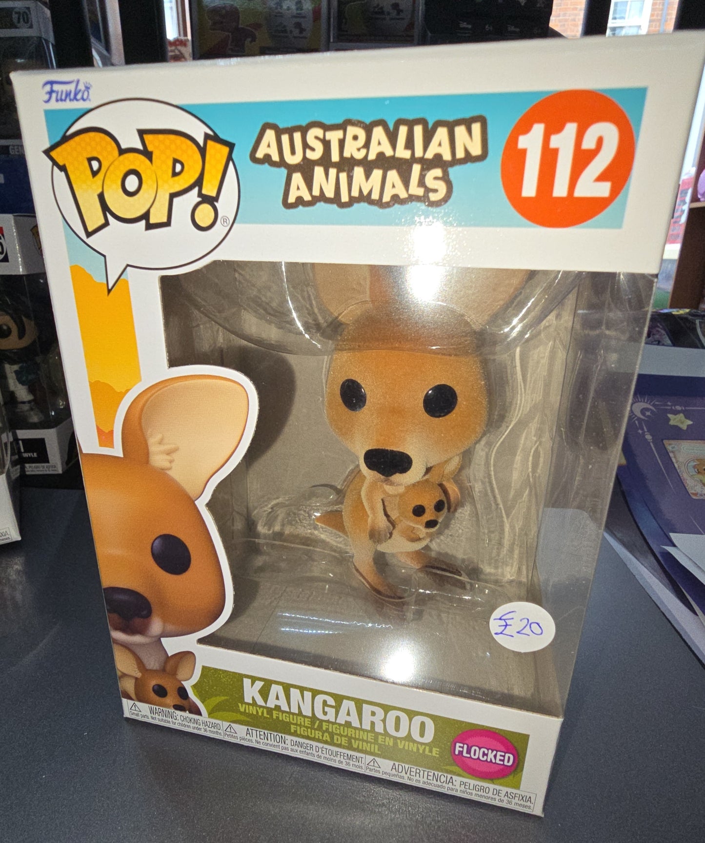 Australian Animals - Kangaroo #112 Flocked
