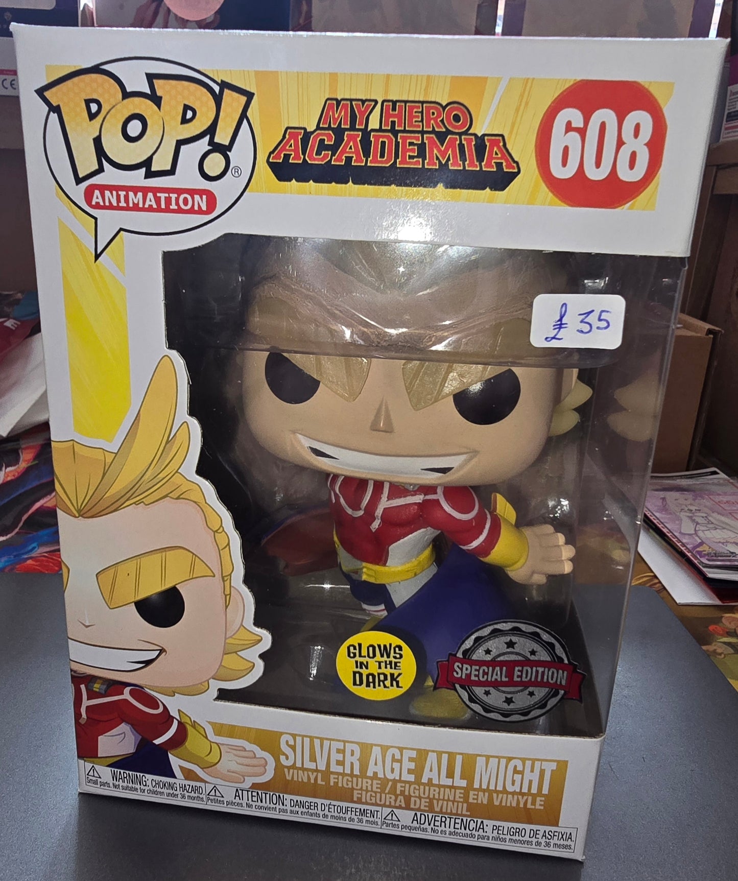 My Hero Academia - Silver Age All Might #608 Special Edition, Glows in the Dark