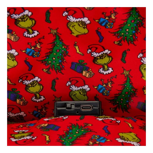 Loungefly - Dr. Seuss The Grinch Tree Light‑Up Plush Mini Backpack
