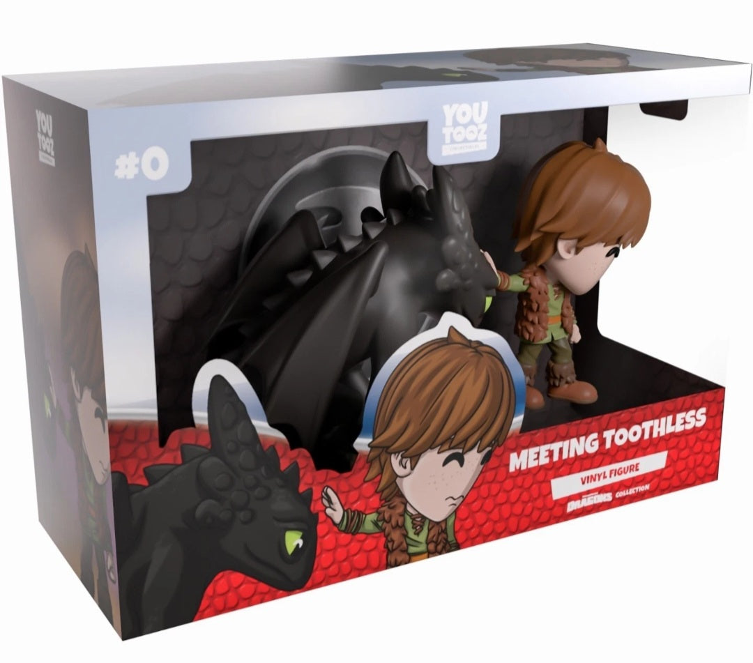 How To Train Your Dragon Meeting Toothless #0 Youtooz Vinyl Figure New