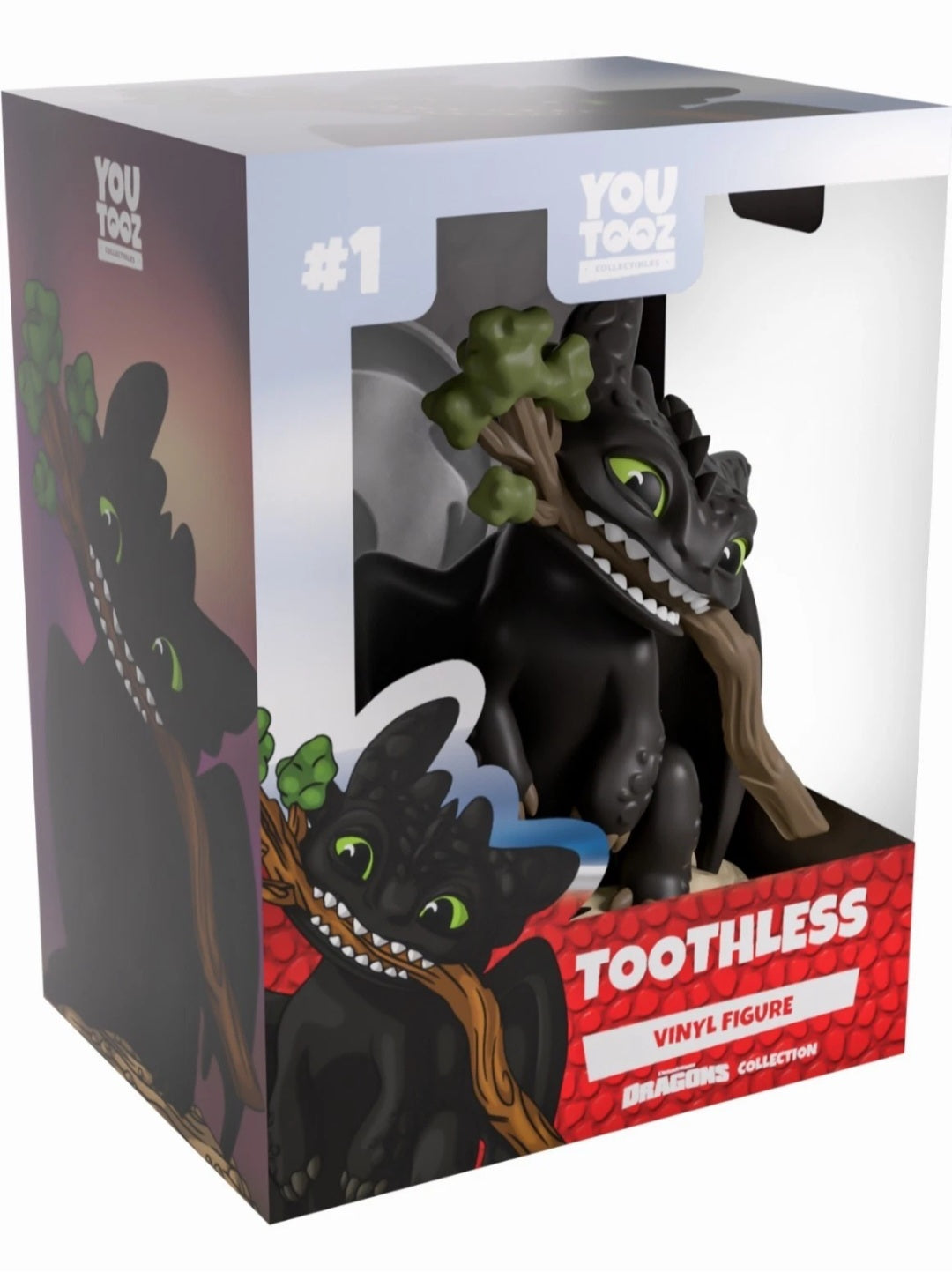 How To Train Your Dragon Fetch Toothless #1 Youtooz Vinyl Figure New