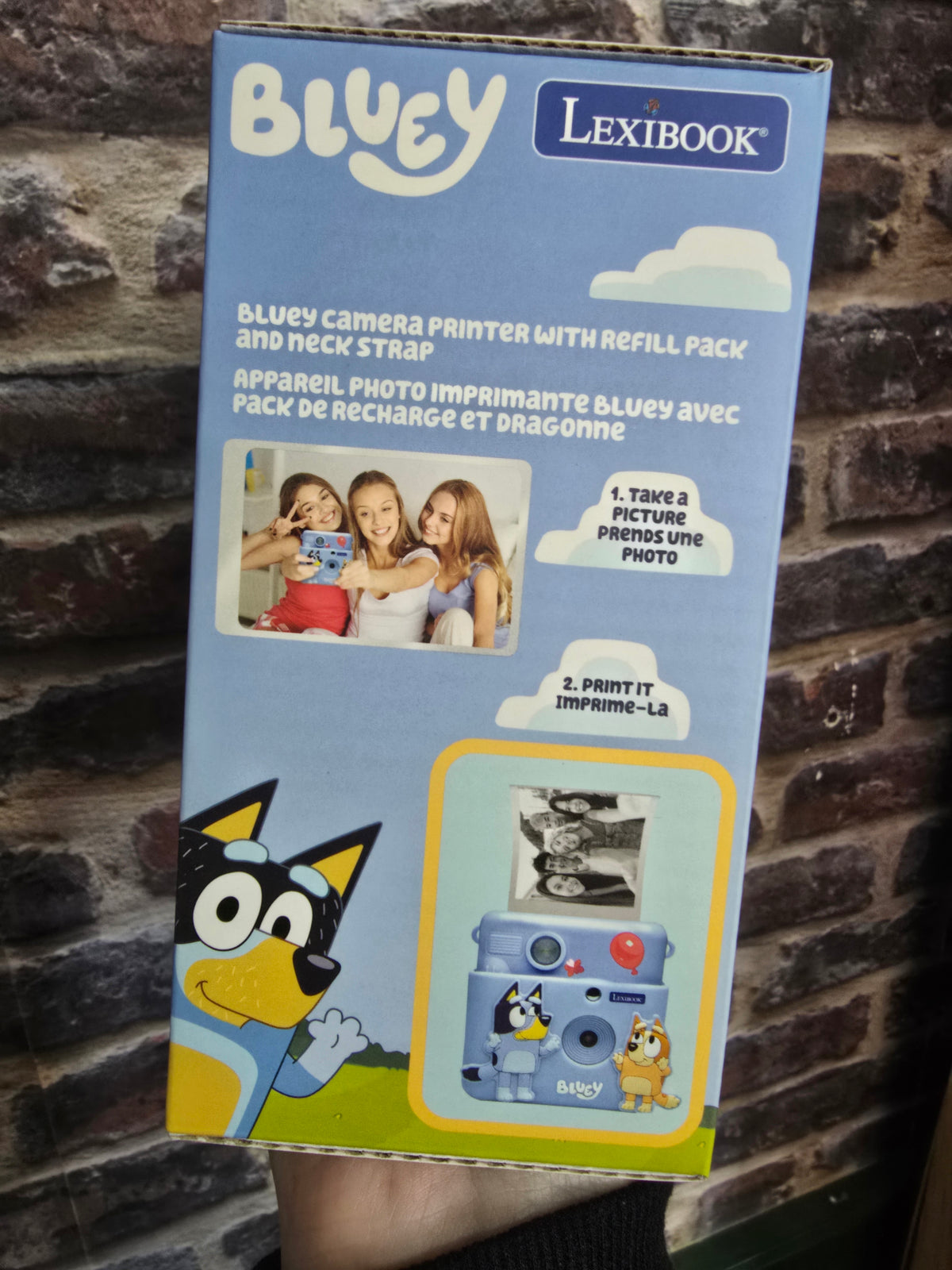 Bluey Starcam Camera Instant Printer & 3D Pouch Lexibook New