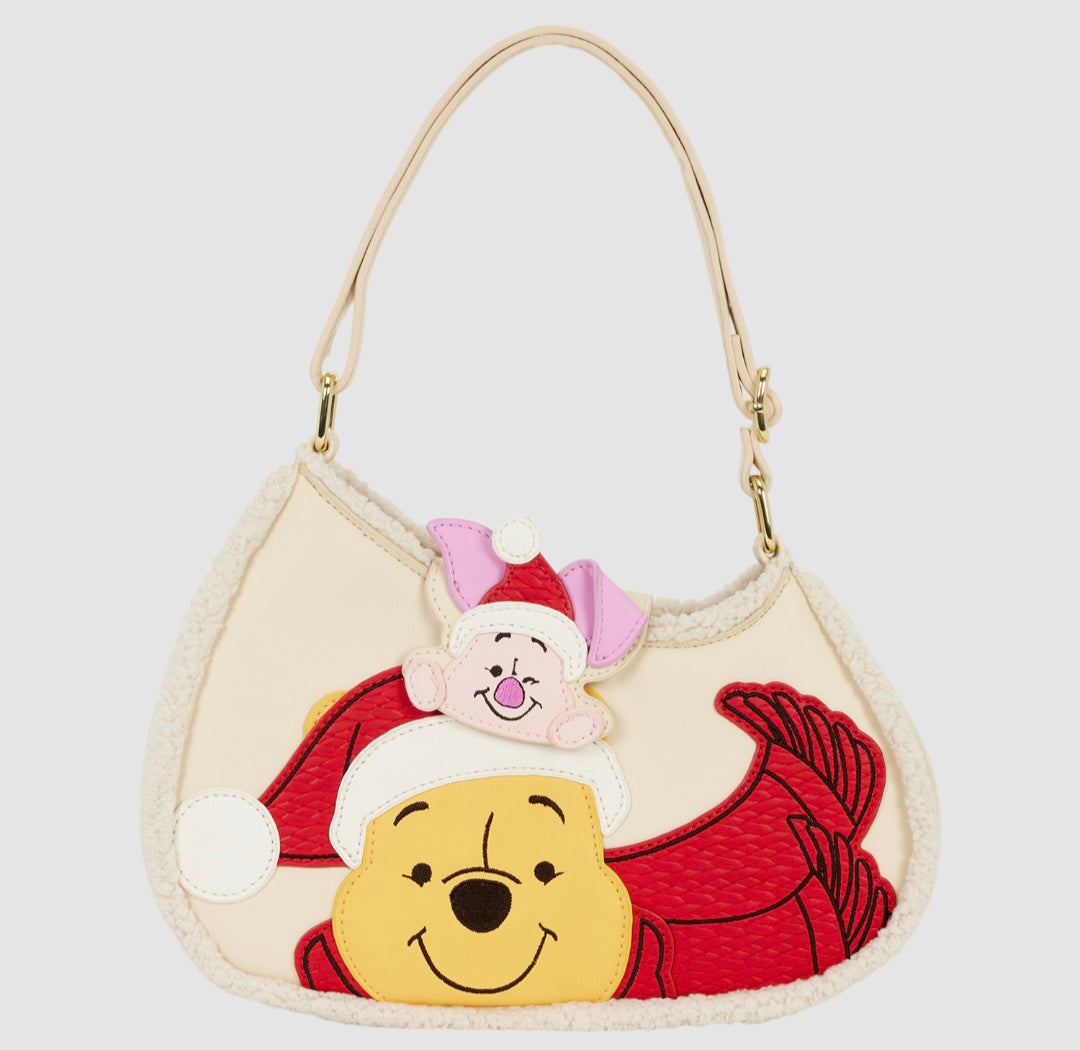 Loungefly - Winnie the Pooh and Piglet Holiday Crossbody Bag