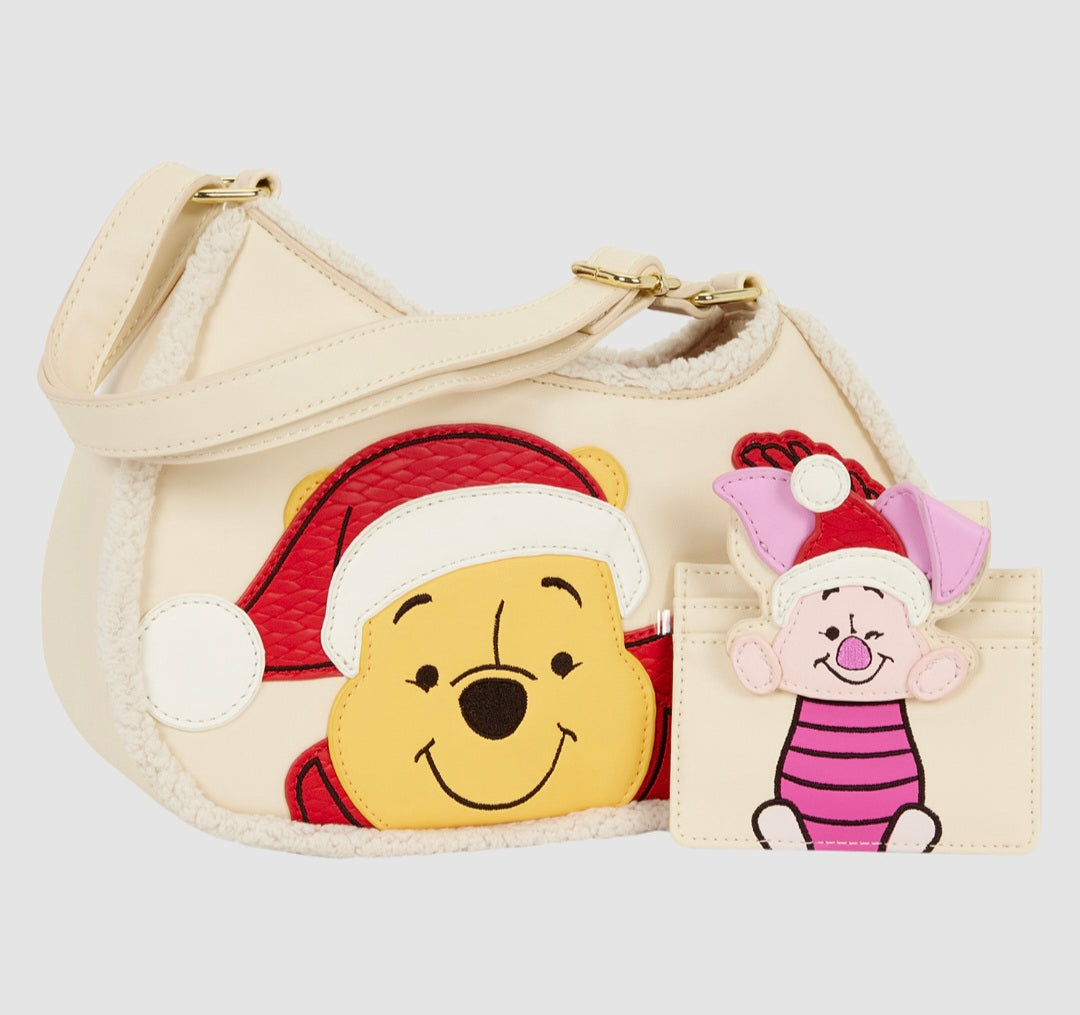 Loungefly - Winnie the Pooh and Piglet Holiday Crossbody Bag