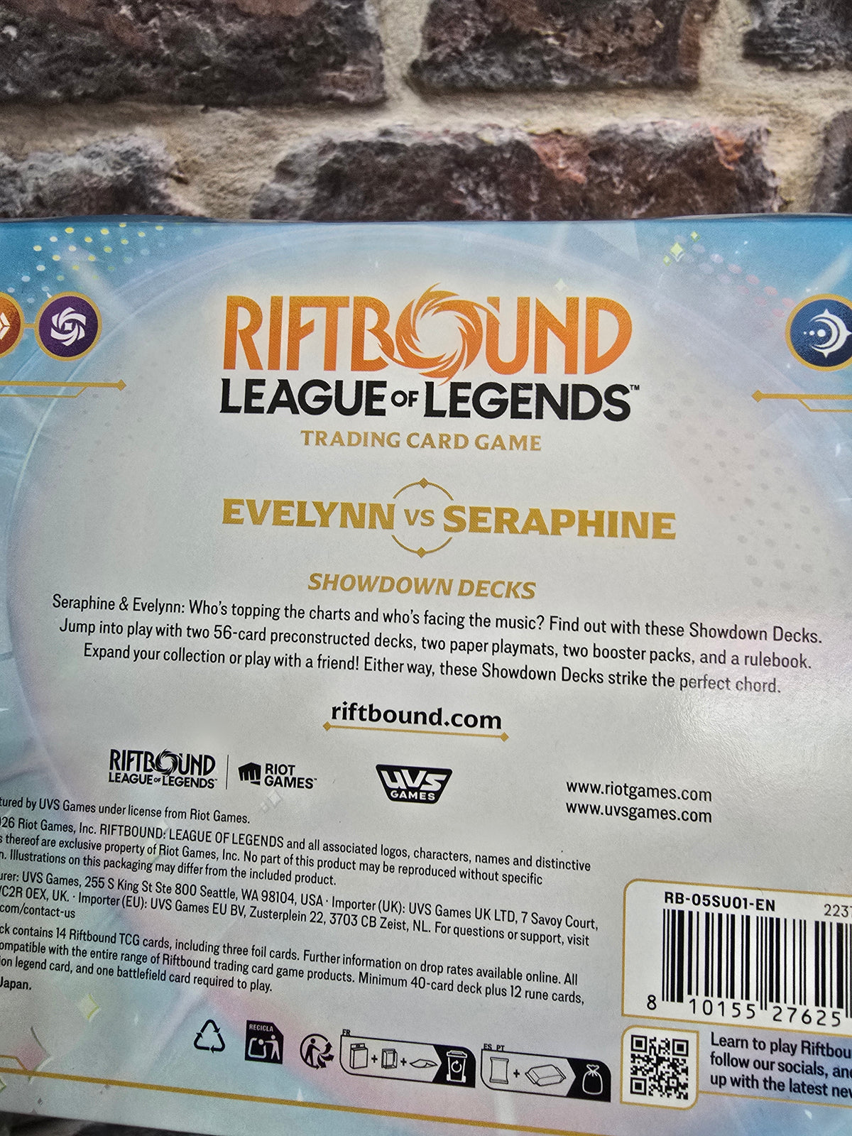Riftbound League of Legends - Evelynn Vs Seraphine Showdown Decks