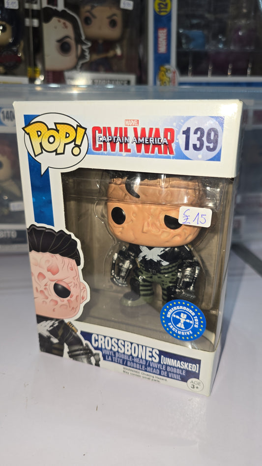 Marvel Civil War Captain America - Crossbones (Unmasked) #139