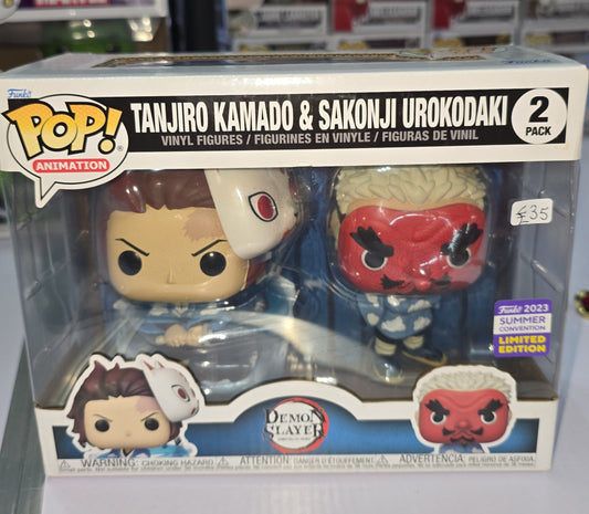 Demon Slayer - Tanjiro Kamado &  Sakonji Urokodaki 2 Pack