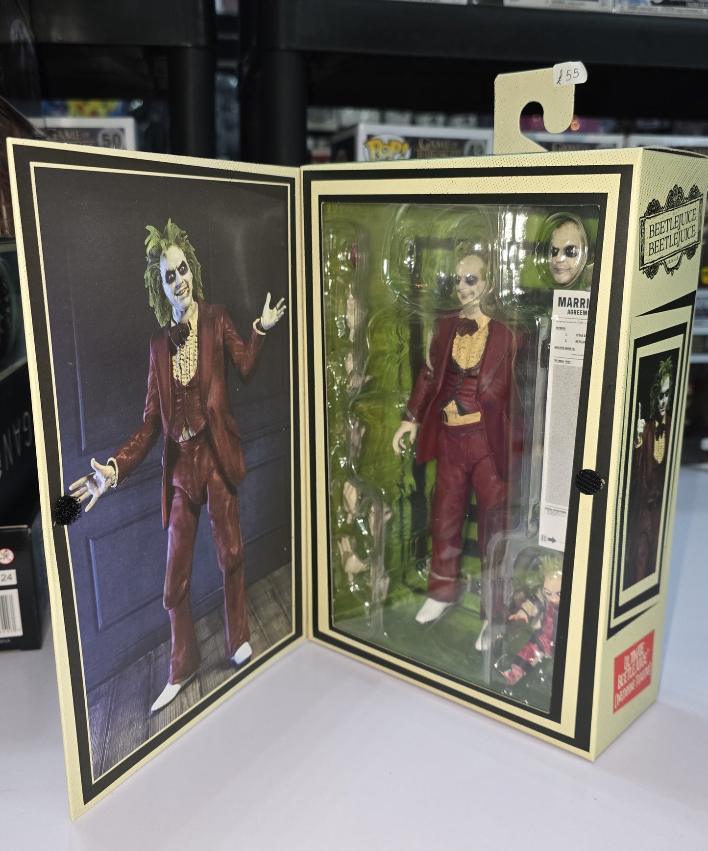 Beetlejuice Beetlejuice "Red Tuxedo" Ultimate 7 inch Scale Neca Figure
