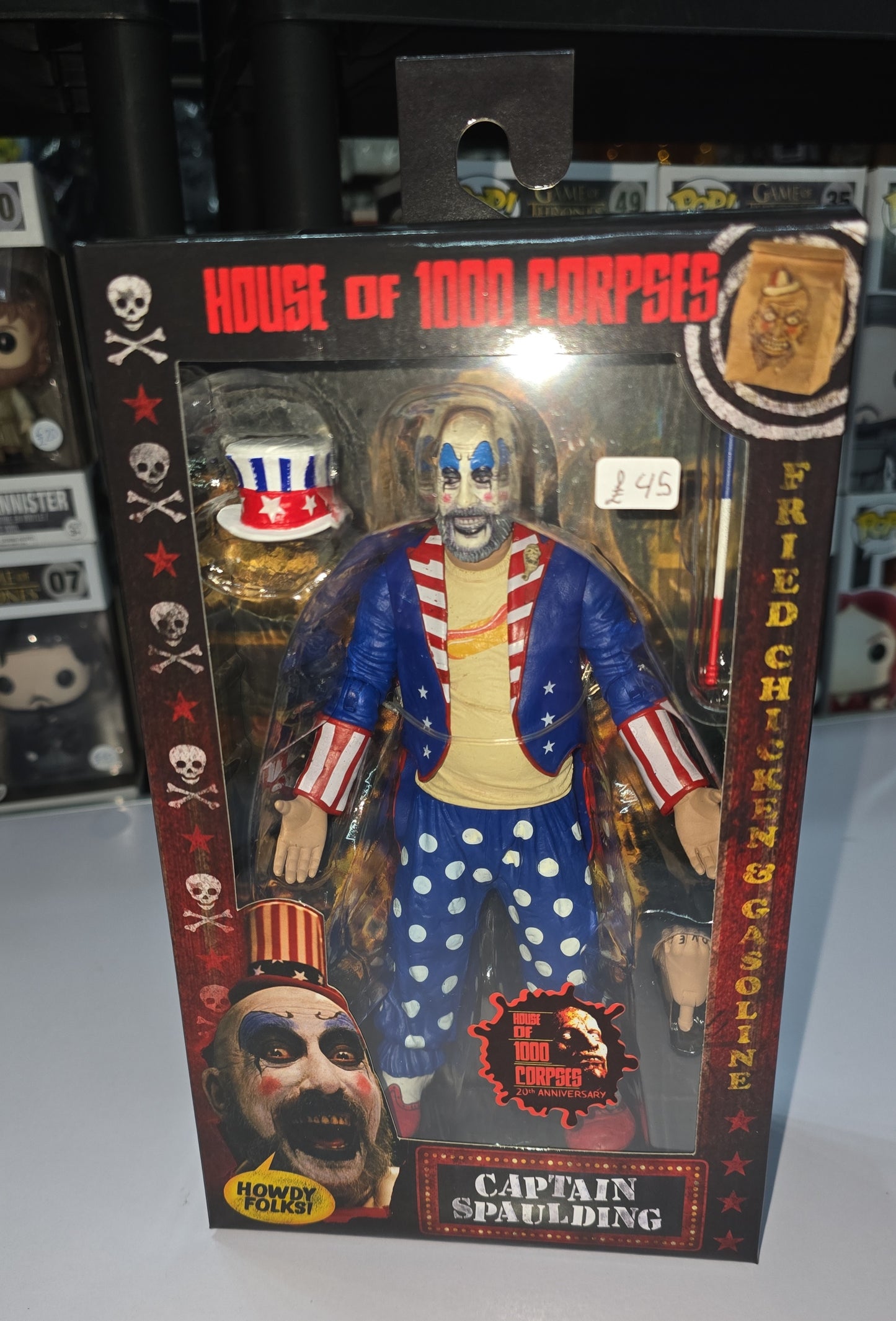 House of 1000 Corpses 20th Anniversary Captain Spaulding (Tailcoat) 7 Inch Scale Neca Figure