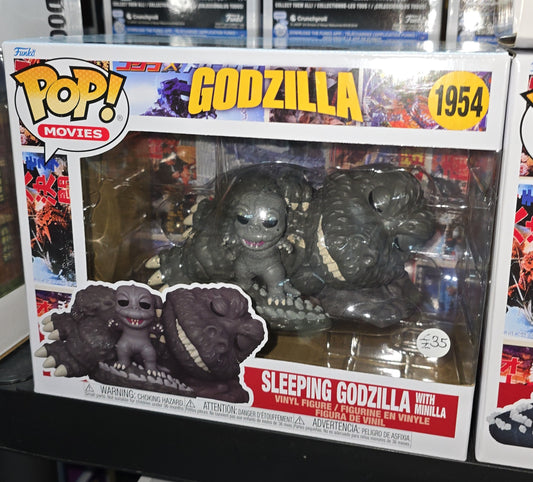 Godzilla - Sleeping Godzilla With Minilla #1954