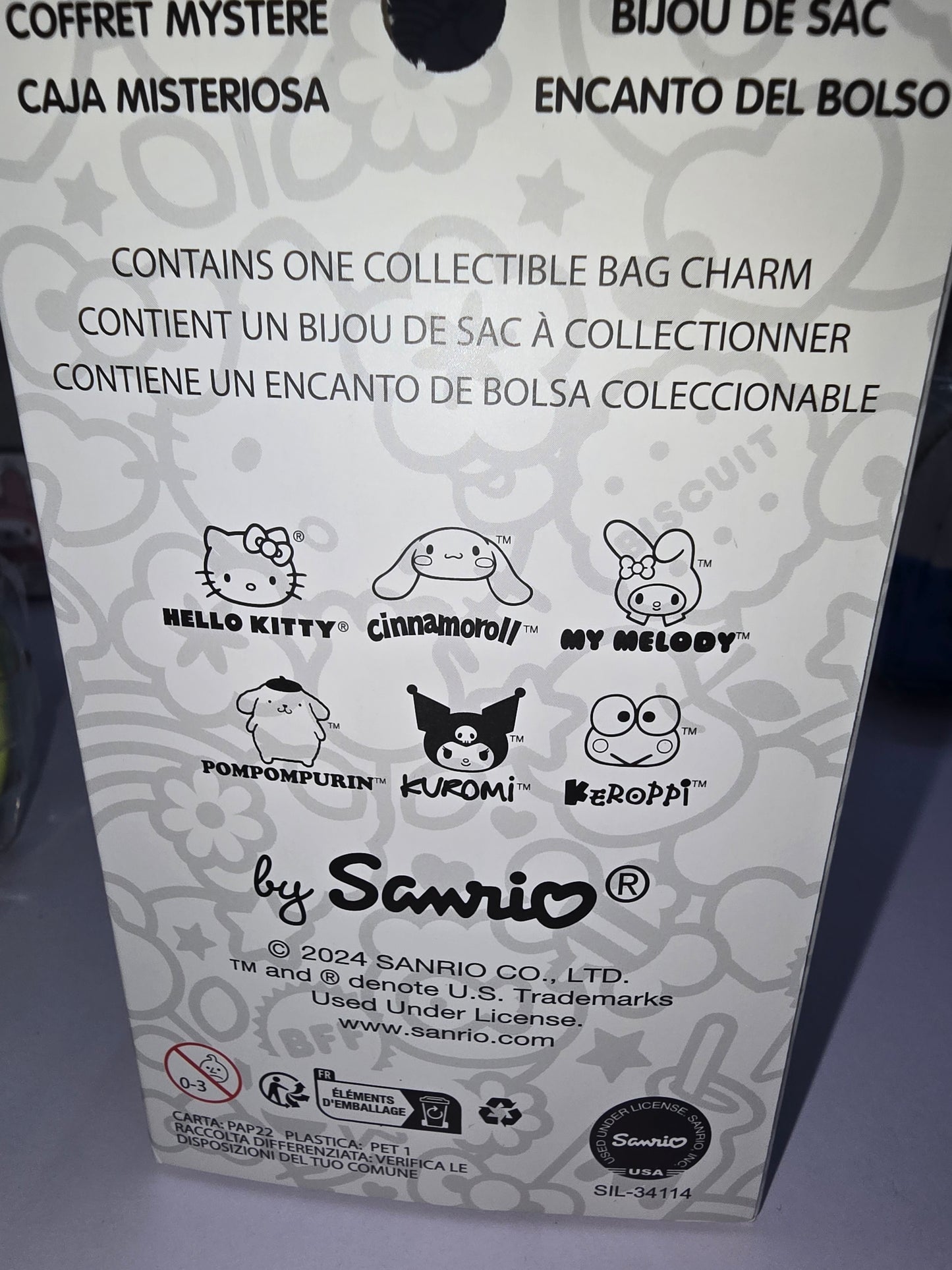 Loungefly Hello Kitty and Friends Bag Charm - Keroppi