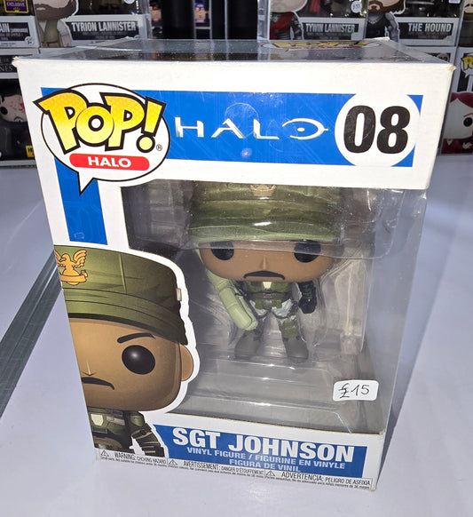 Halo - Sgt Johnson #08 (Has some Box Damage)