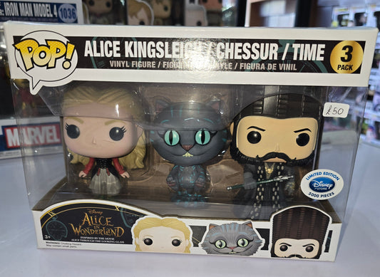 Alice in Wonderland 3 Pack - Alice Kingsleigh/Chessur/Time Disney Store 5000 Pieces