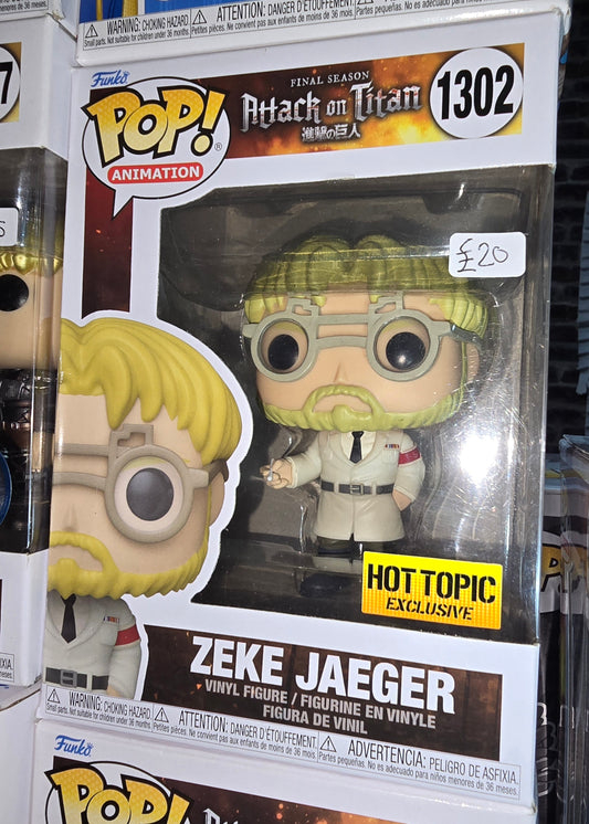 Attack on Titan - Zeke Jaeger #1302 Hot Topic (Some Creasing/Damage to Front and Side)