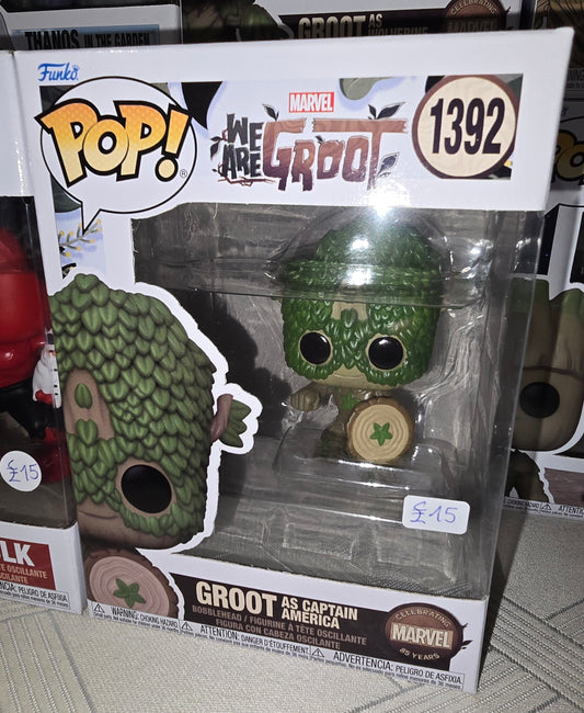 Marvel We Are Groot - Groot as Captain America #1392