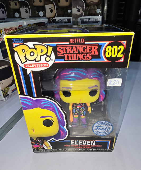 Stranger Things - Eleven #802 Blacklight (Has some Box "missing" at the bottom)