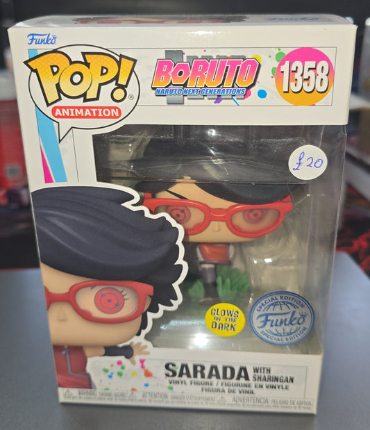 Boruto - Sarada With Sharingan #1358 Glows in the Dark, Special Edition