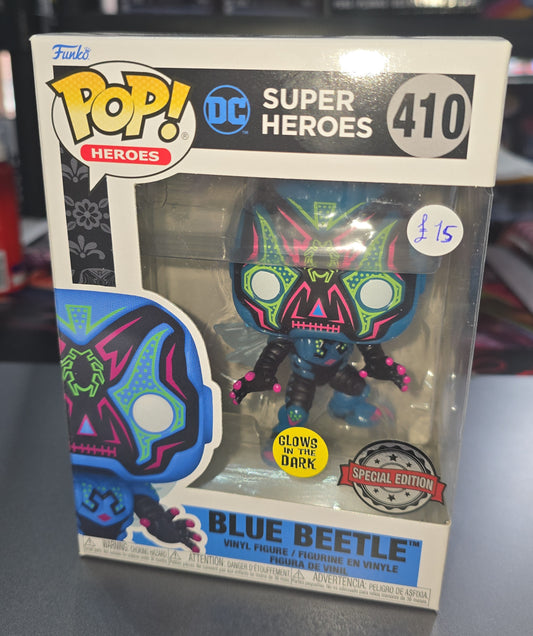 DC Super Heroes - Blue Beetle #410 Glows in the Dark