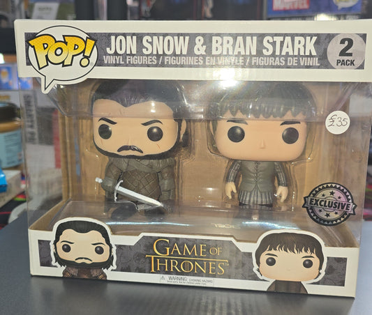 Game of Thrones - Jon Snow and Bran Stark 2 Pack, Exclusive
