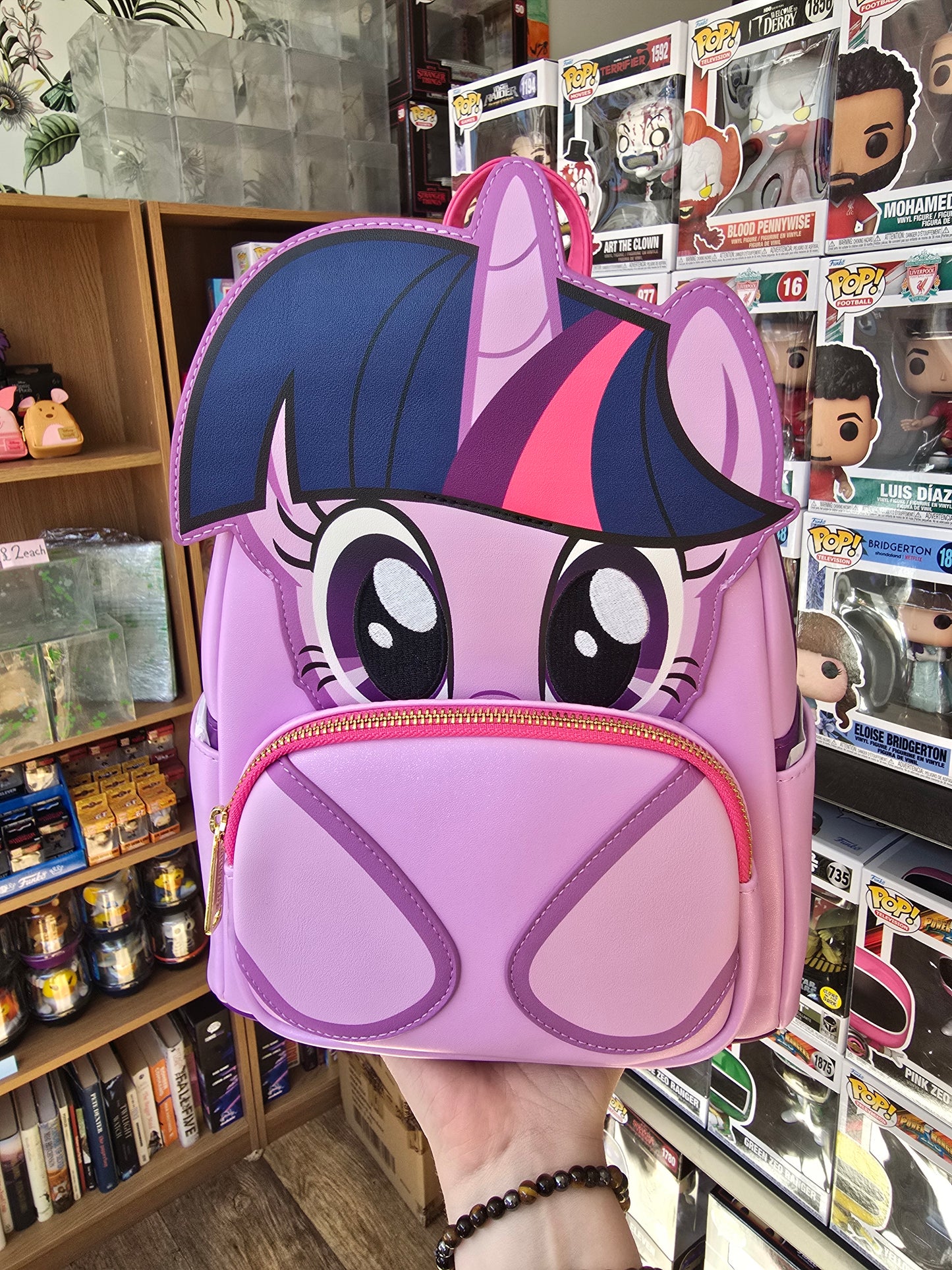 Loungefly My Little Pony Twilight Sparkle Cosplay Glitter Mini Backpack