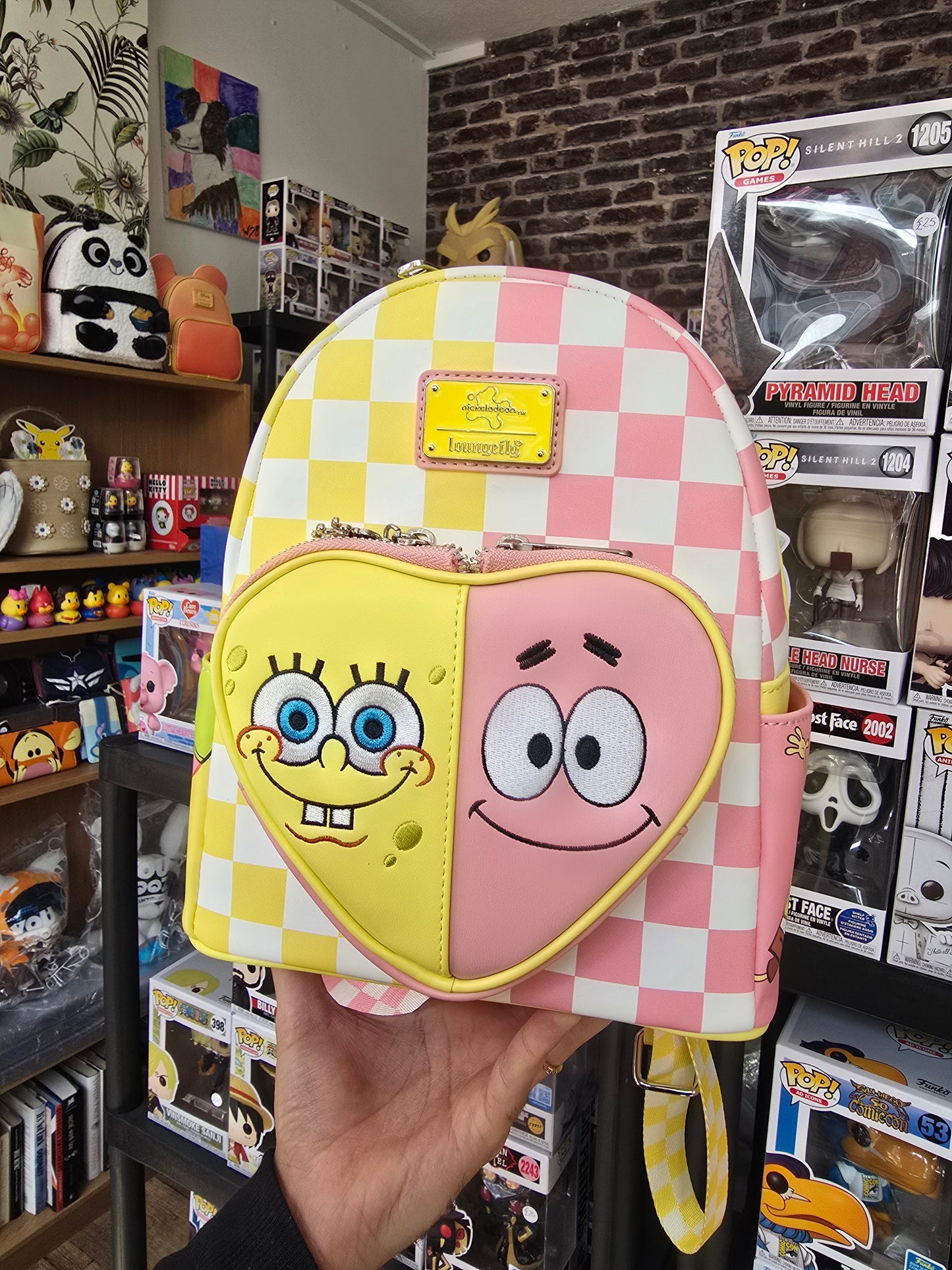 Loungefly - SpongeBob SquarePants & Patrick Star Checkered Mini Backpack