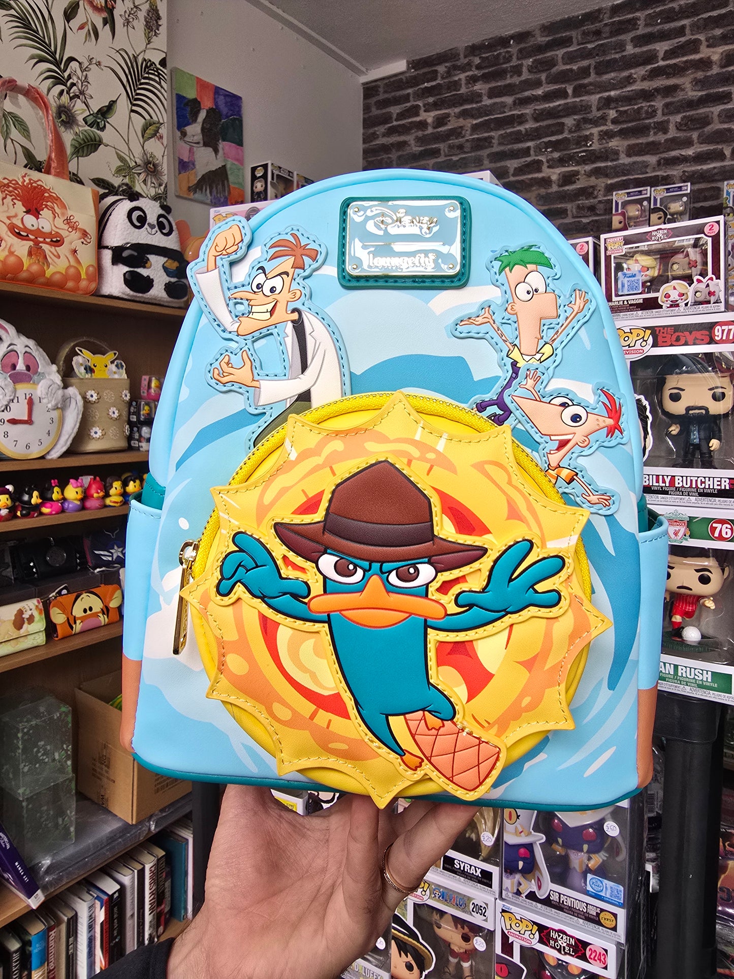 Loungefly - Phineas & Ferb Light-Up Mini Backpack