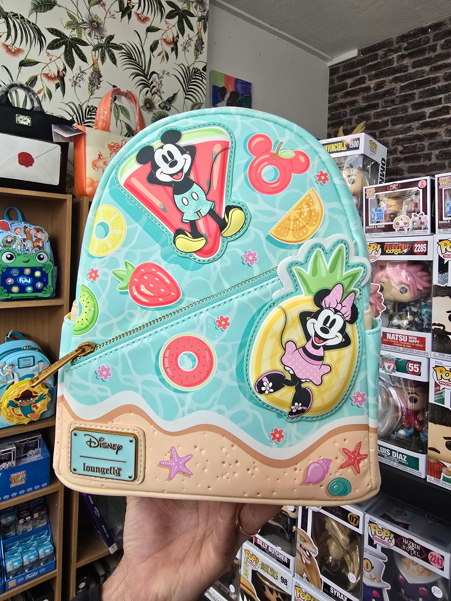 Loungefly - Mickey & Minnie Beach Fun Mini Backpack