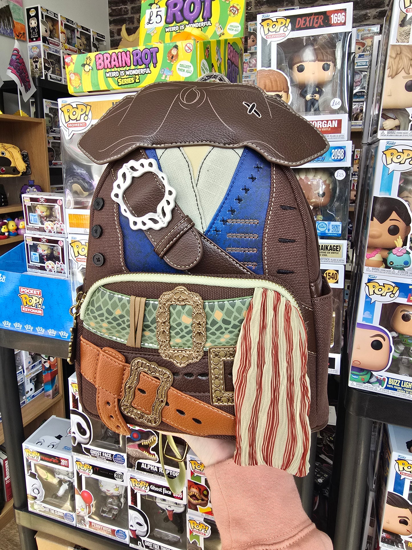 Loungefly - Pirates of the Caribbean Jack Sparrow Cosplay Mini Backpack