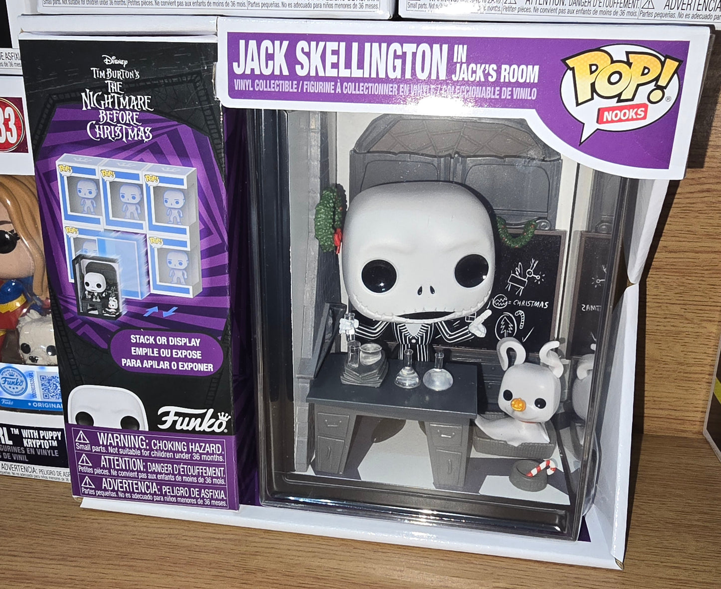 Nightmare Before Christmas Book Nook - Jack Skellington in Jacks Room