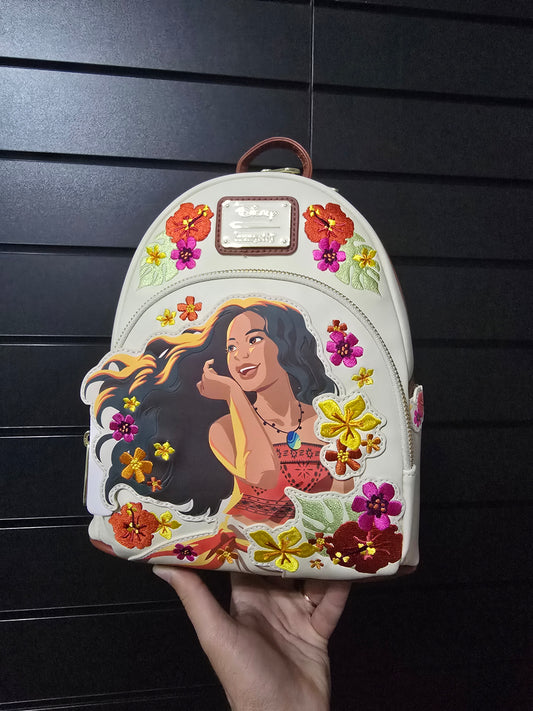 Loungefly - Moana Live Action Floral Mini Backpack