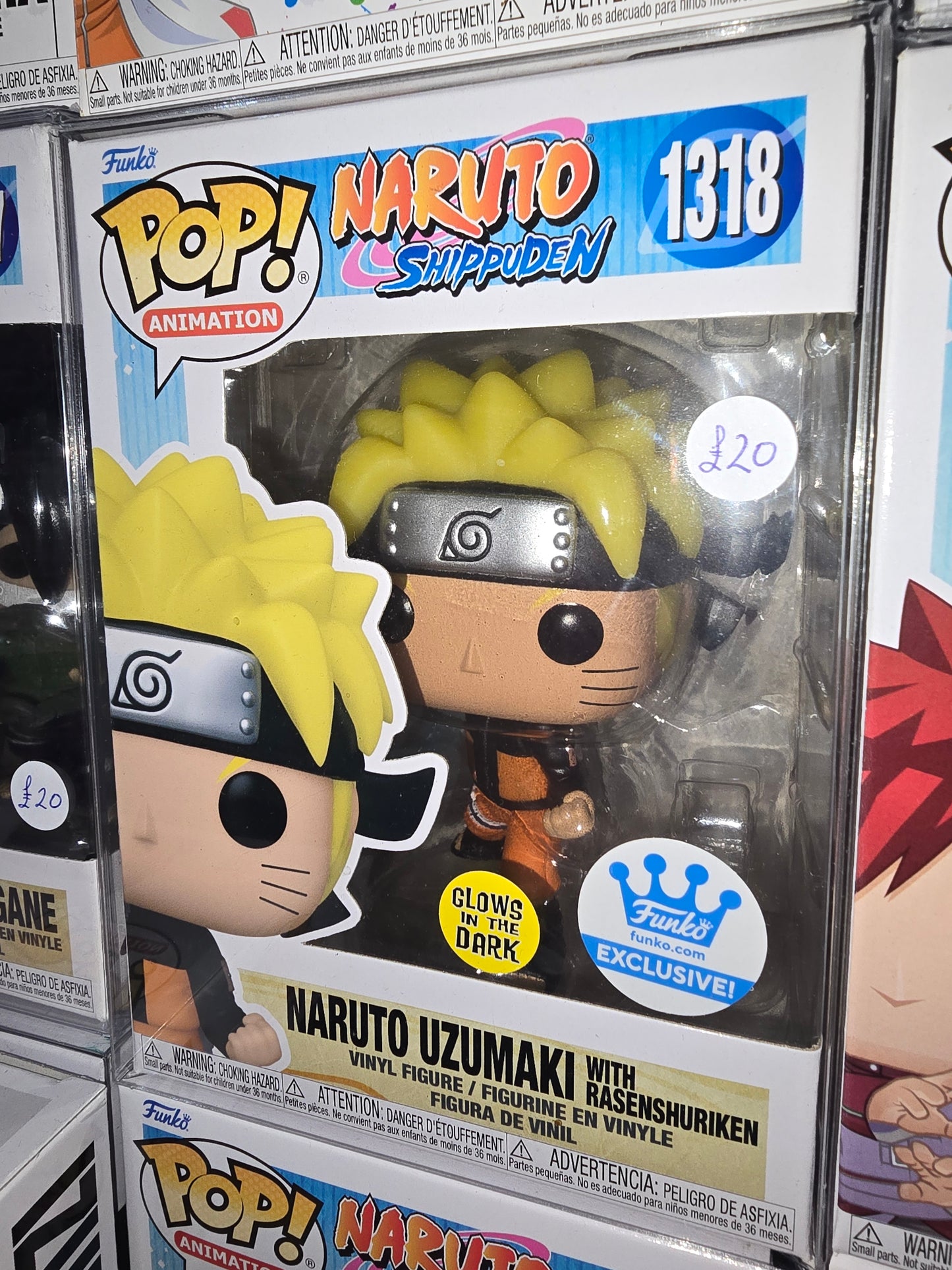 Naruto Shippuden - Naruto Uzumaki with Rasenshuriken #1318 Exclusive, Glows in the Dark