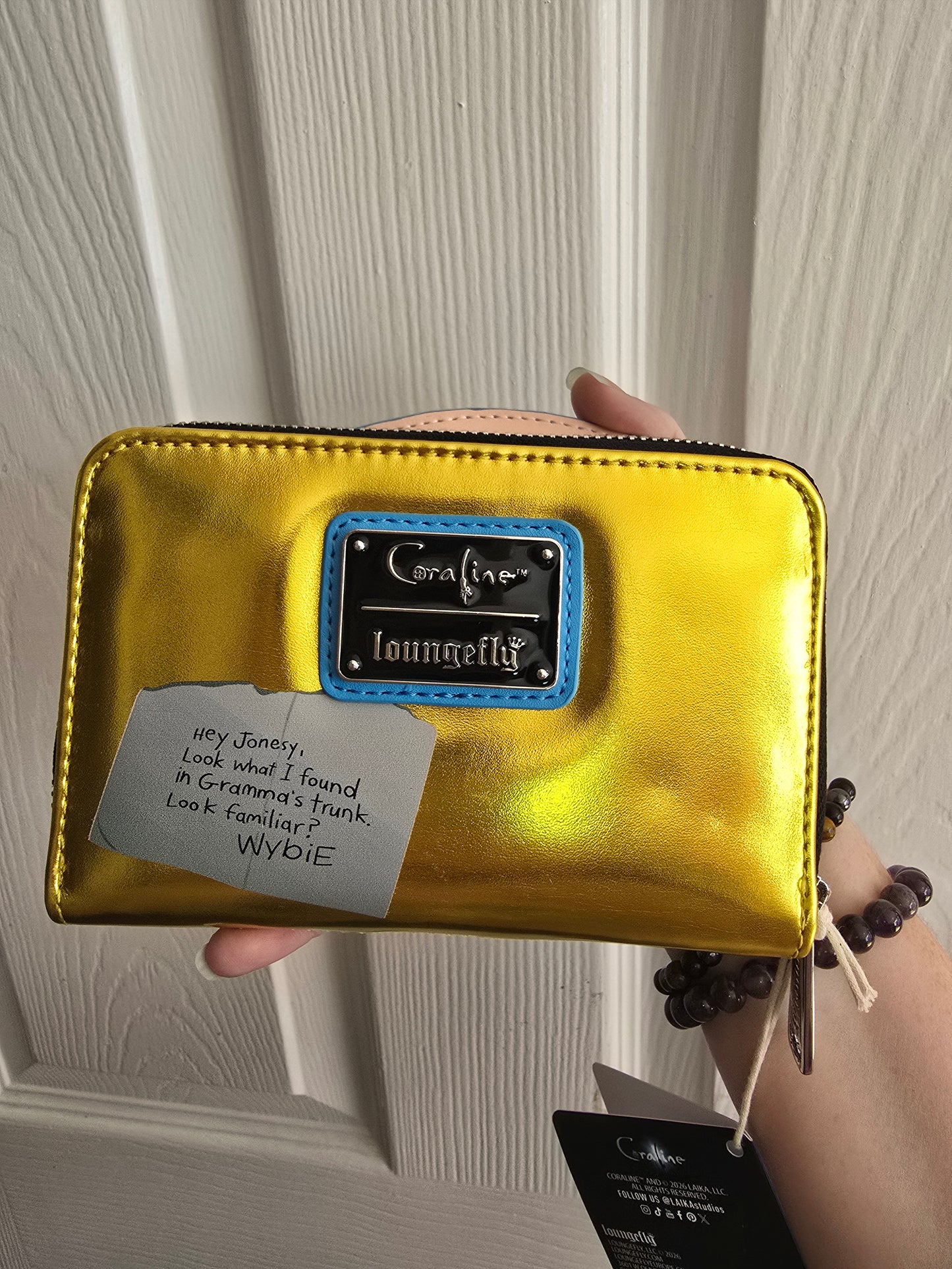 Loungefly - Coraline 15th Anniversary Laika Doll Metallic Cosplay Zip Around Wallet