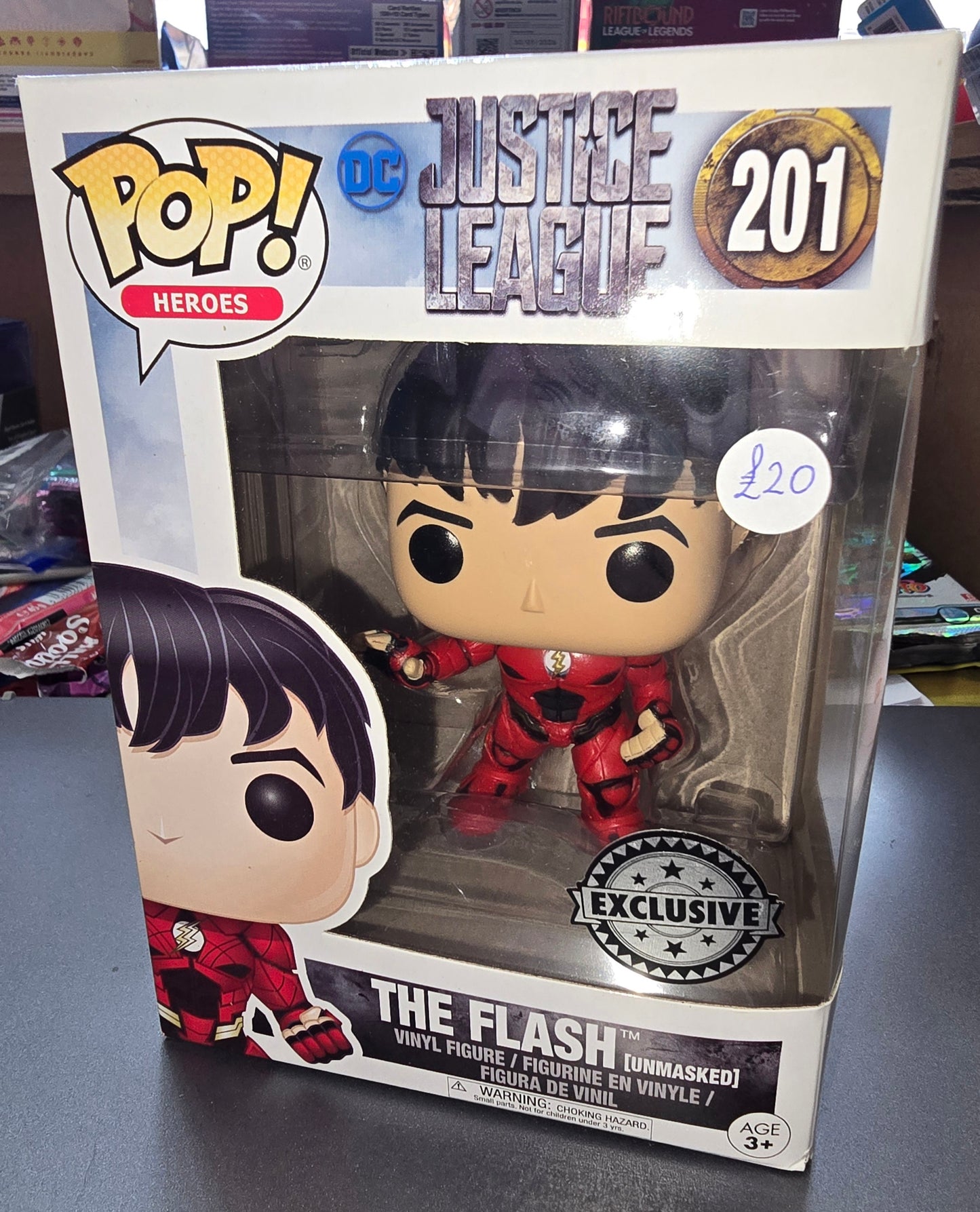 DC Justice League - The Flash (Unmasked) #201 Exclusive