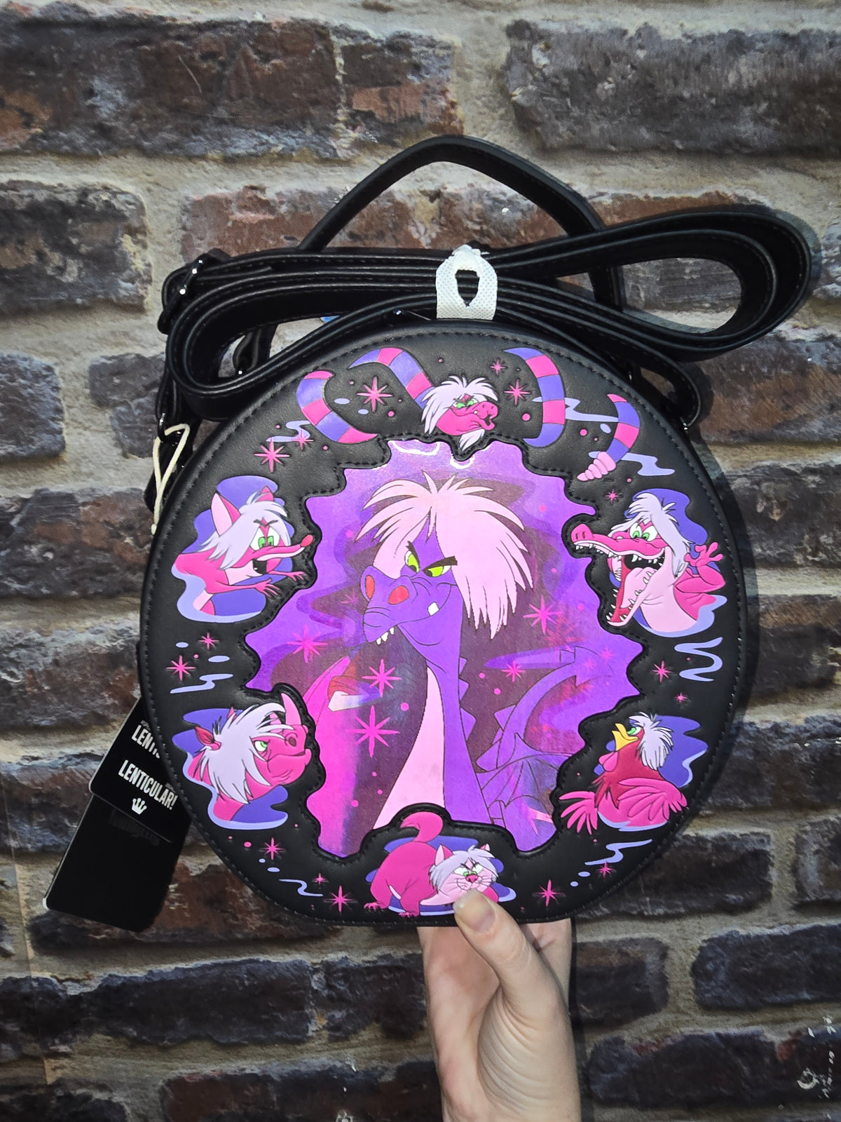 Loungefly - The Sword in the Stone Madam Mim Lenticular Crossbody Bag