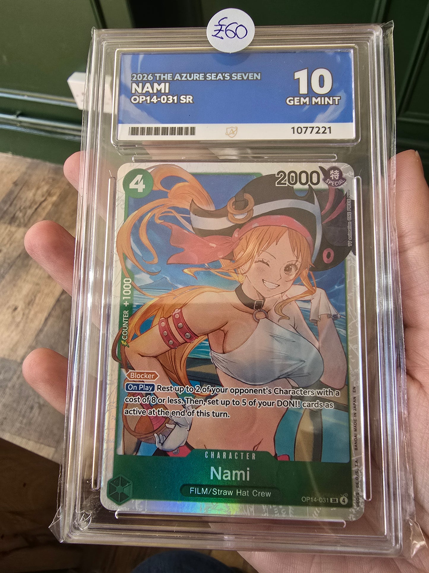 Nami OP14-031 10 GEM MINT - One Piece ACE Graded Card