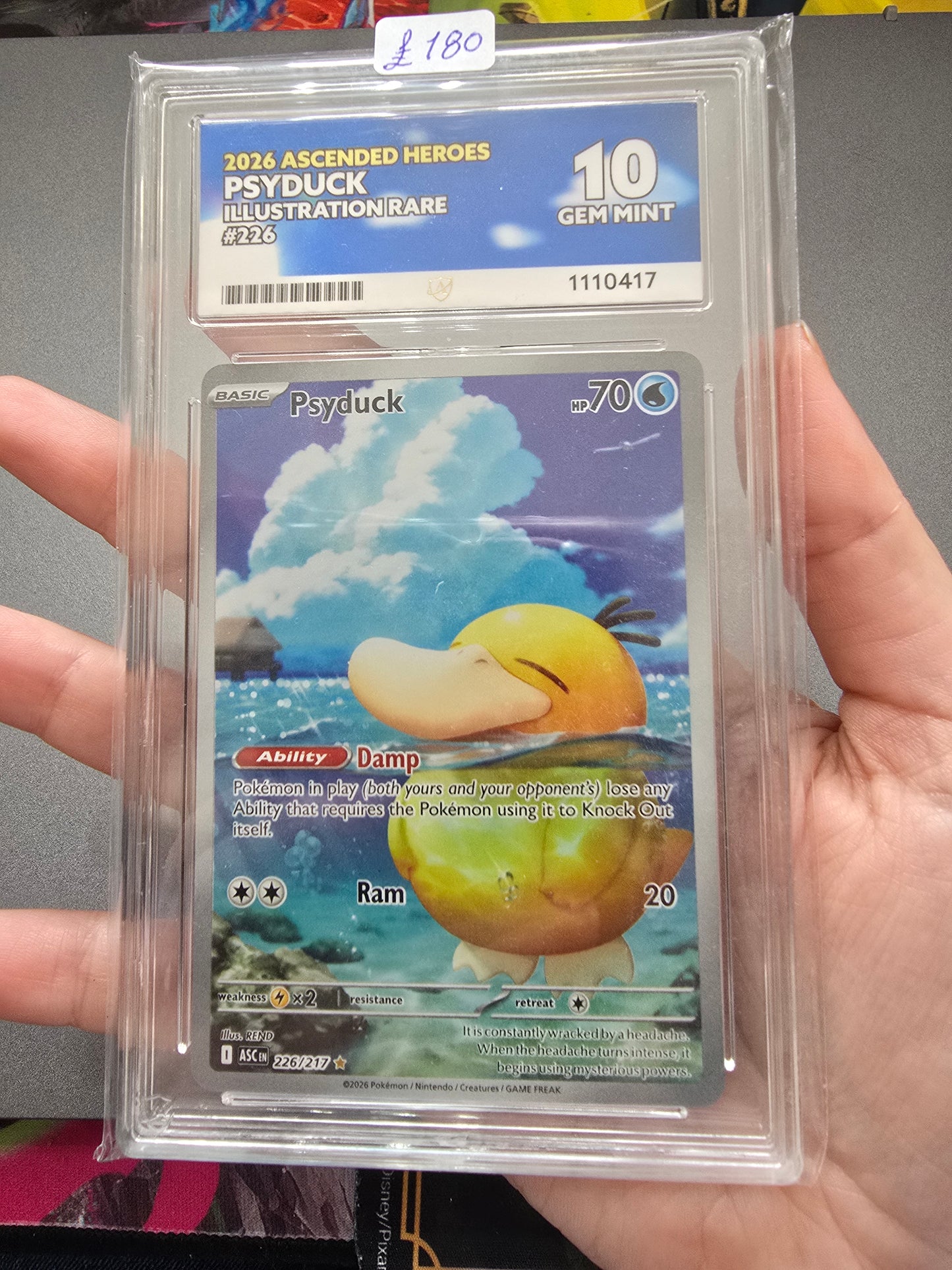 Psyduck #226 10 GEM MINT - Pokémon ACE Graded Card