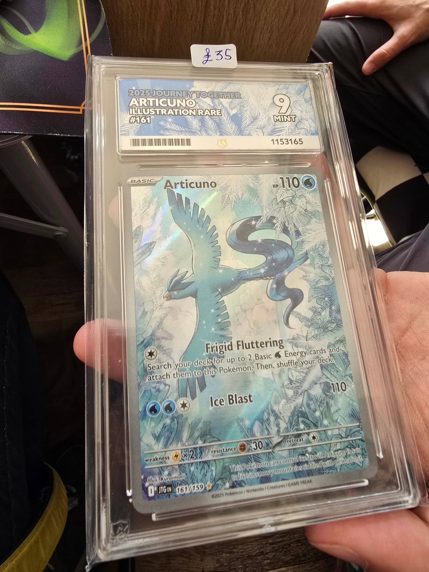 Articuno #161 9 MINT - Pokémon ACE Graded Card