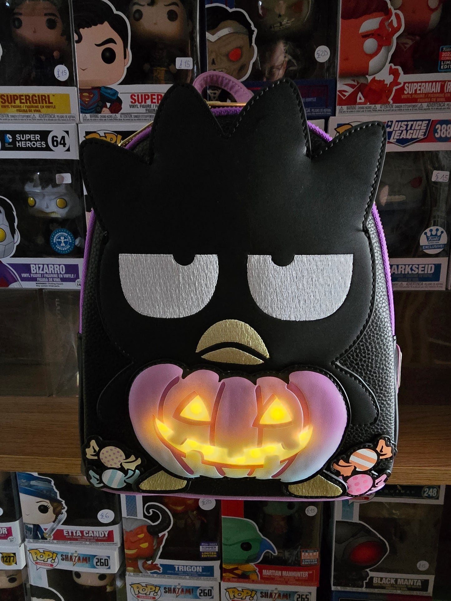 Loungefly - Sanrio Badtz-Maru Pumpkin Light-Up Cosplay Mini Backpack