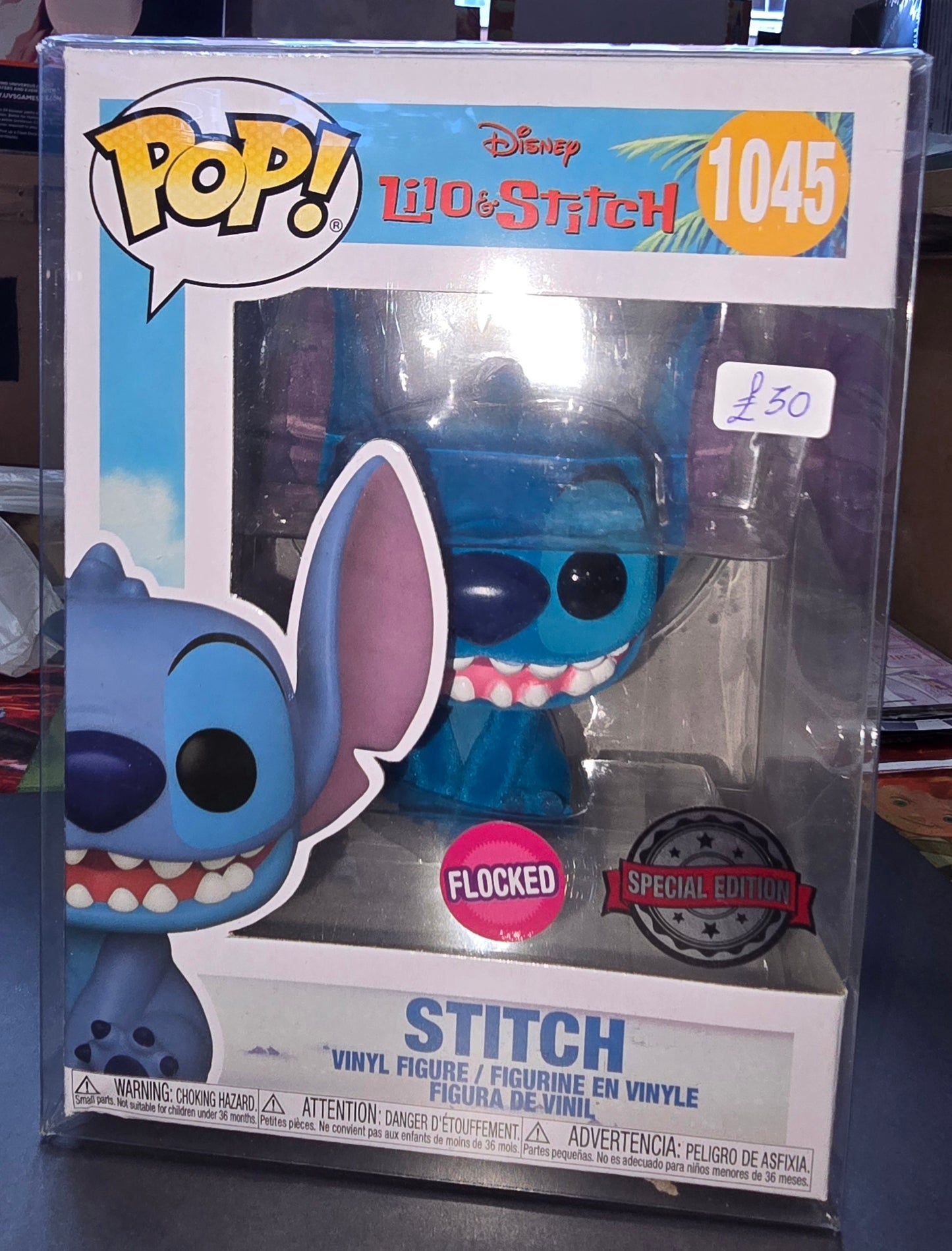 Disney Lilo and Stitch - Stitch #1045 Flocked, Special Edition
