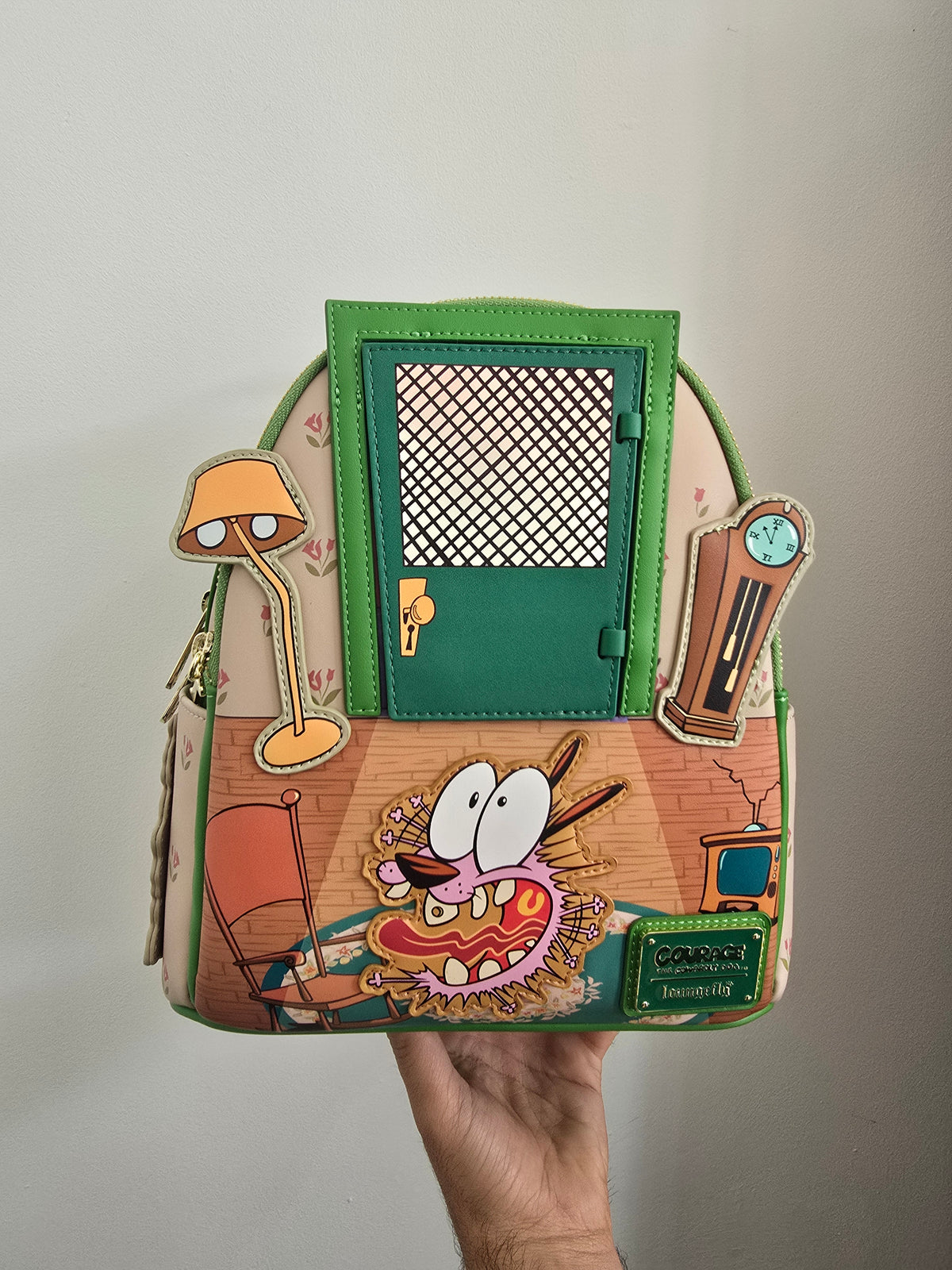 Loungefly - Courage the Cowardly Dog Lenticular Mini Backpack