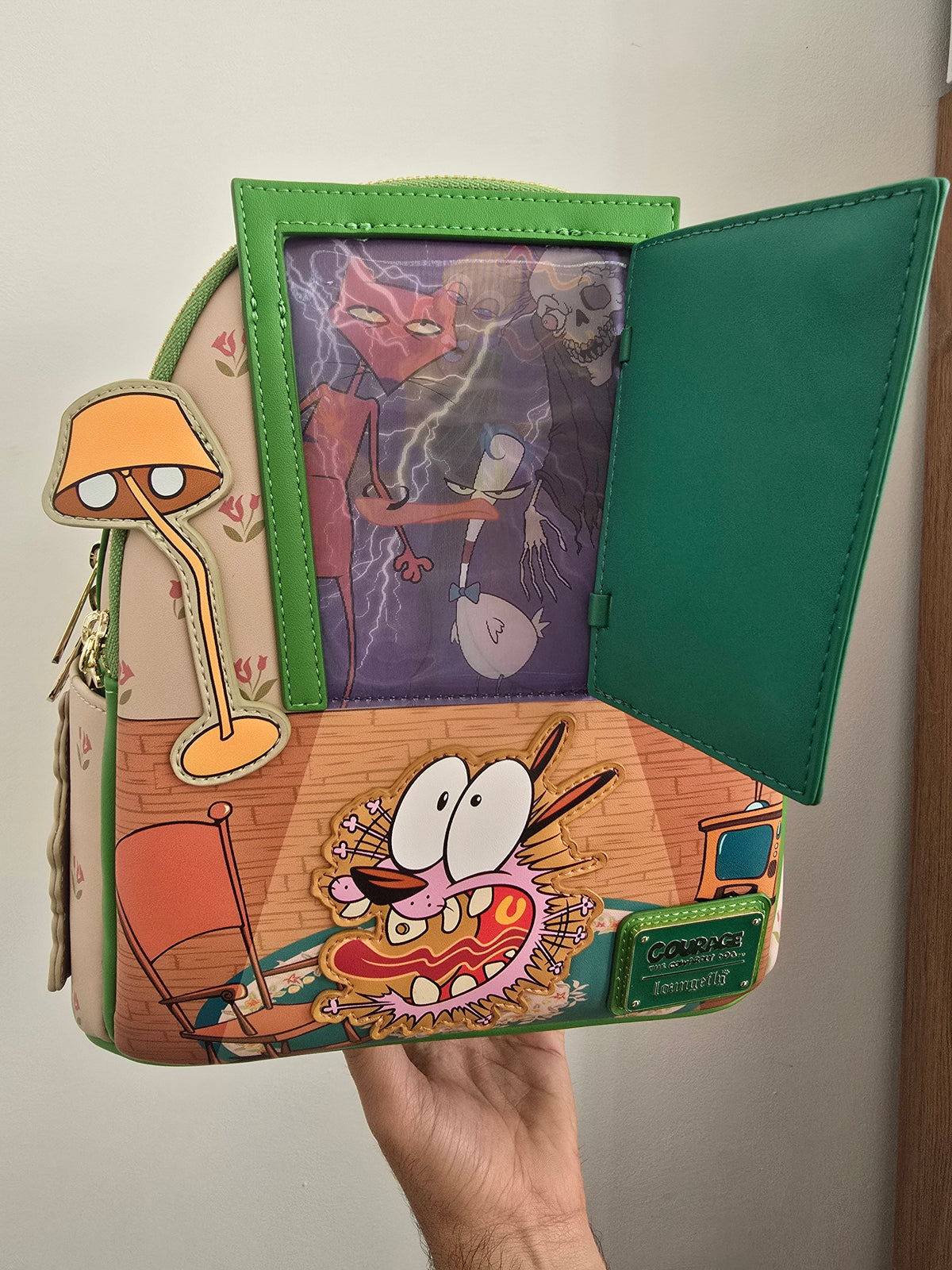 Loungefly - Courage the Cowardly Dog Lenticular Mini Backpack