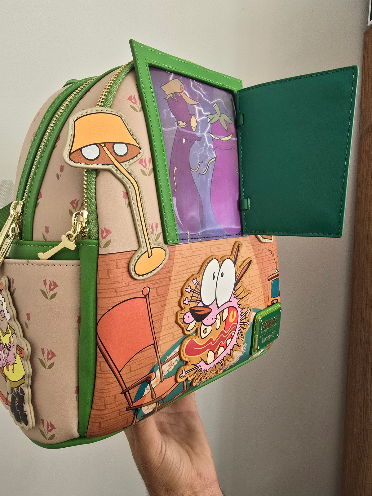 Loungefly - Courage the Cowardly Dog Lenticular Mini Backpack