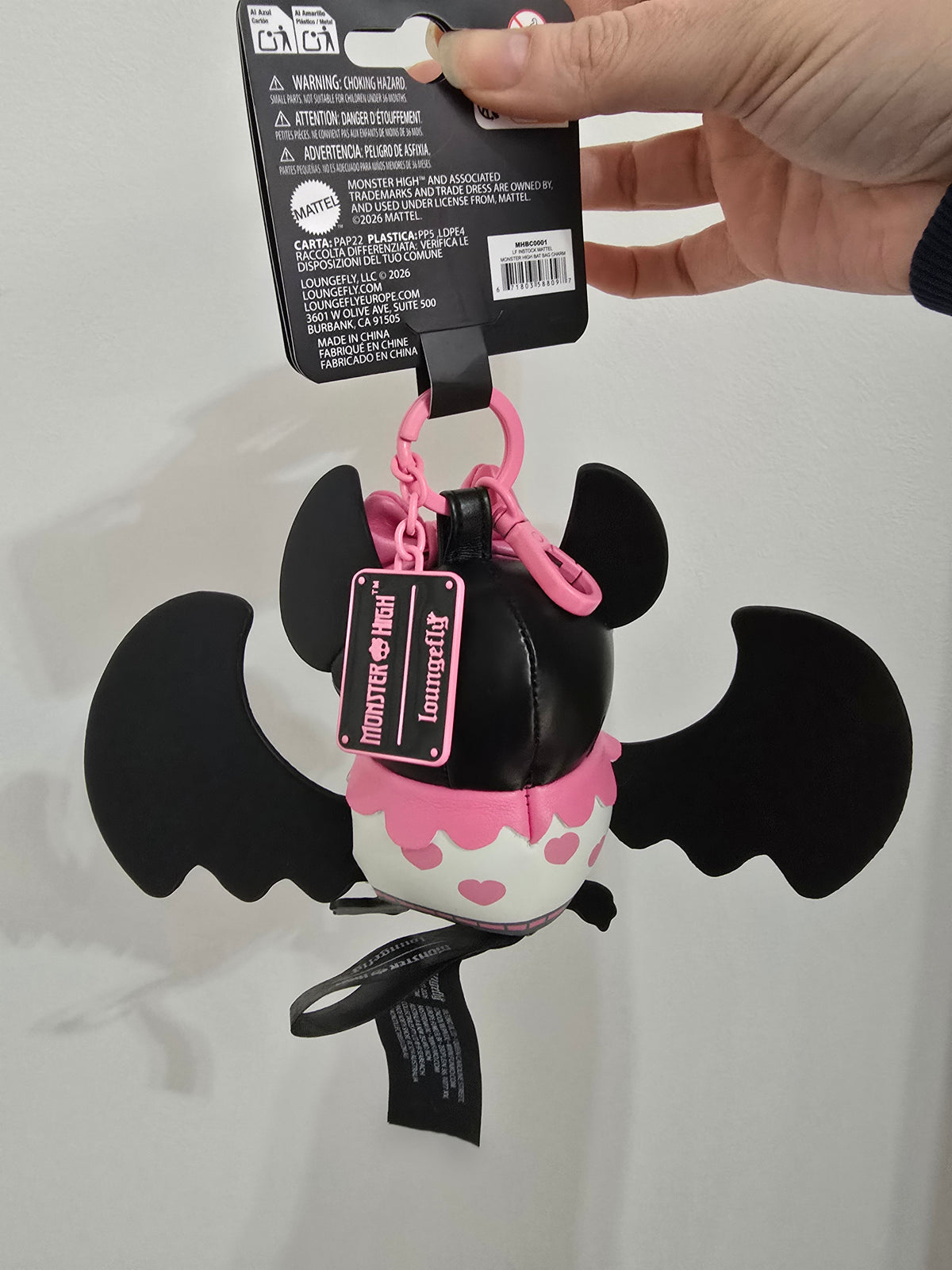 Loungefly - Monster High Bat Figural Keychain Charm