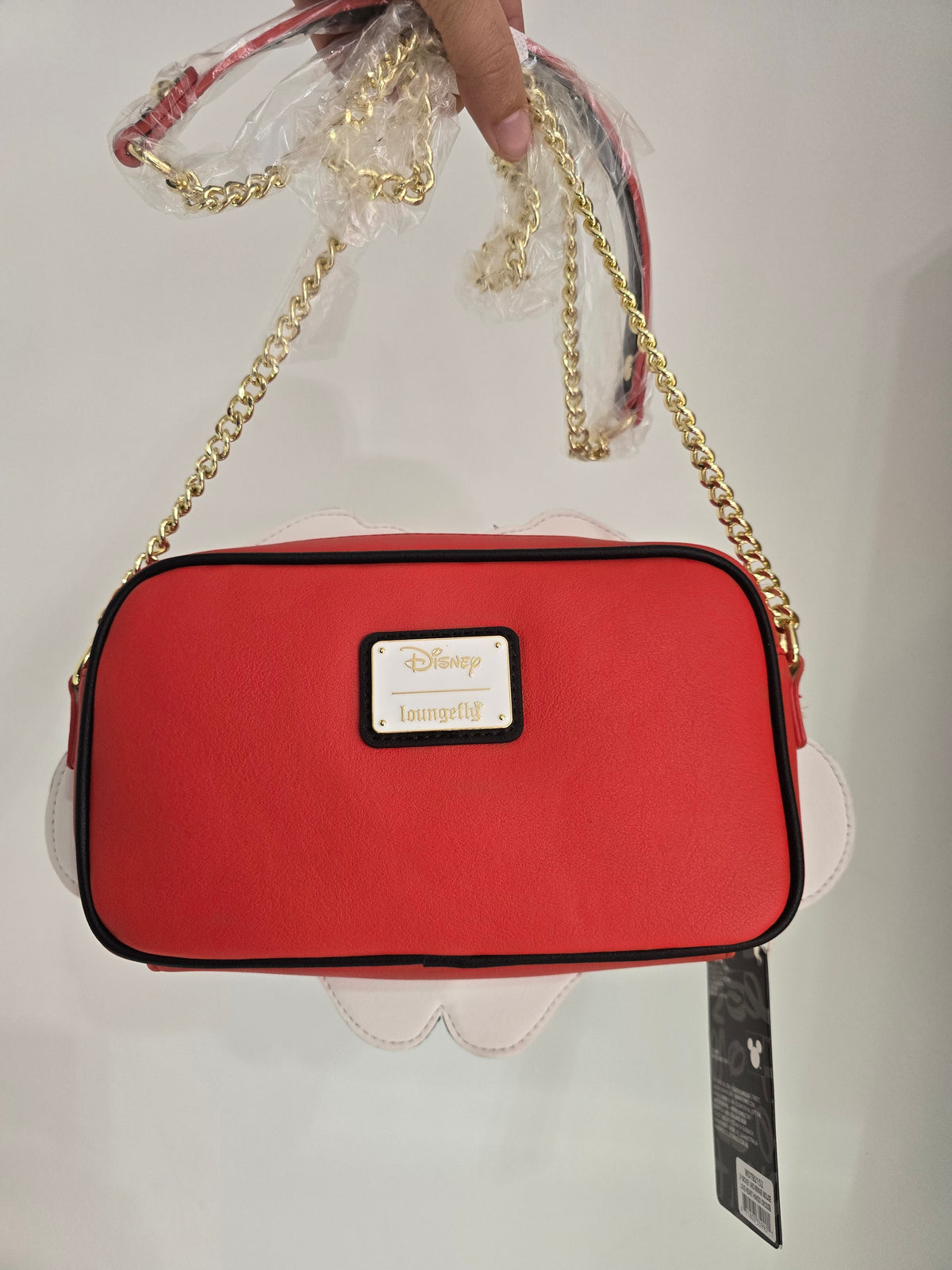 Loungefly - Disney Mickey and Minnie Mouse Love Heart Hands Crossbody Bag